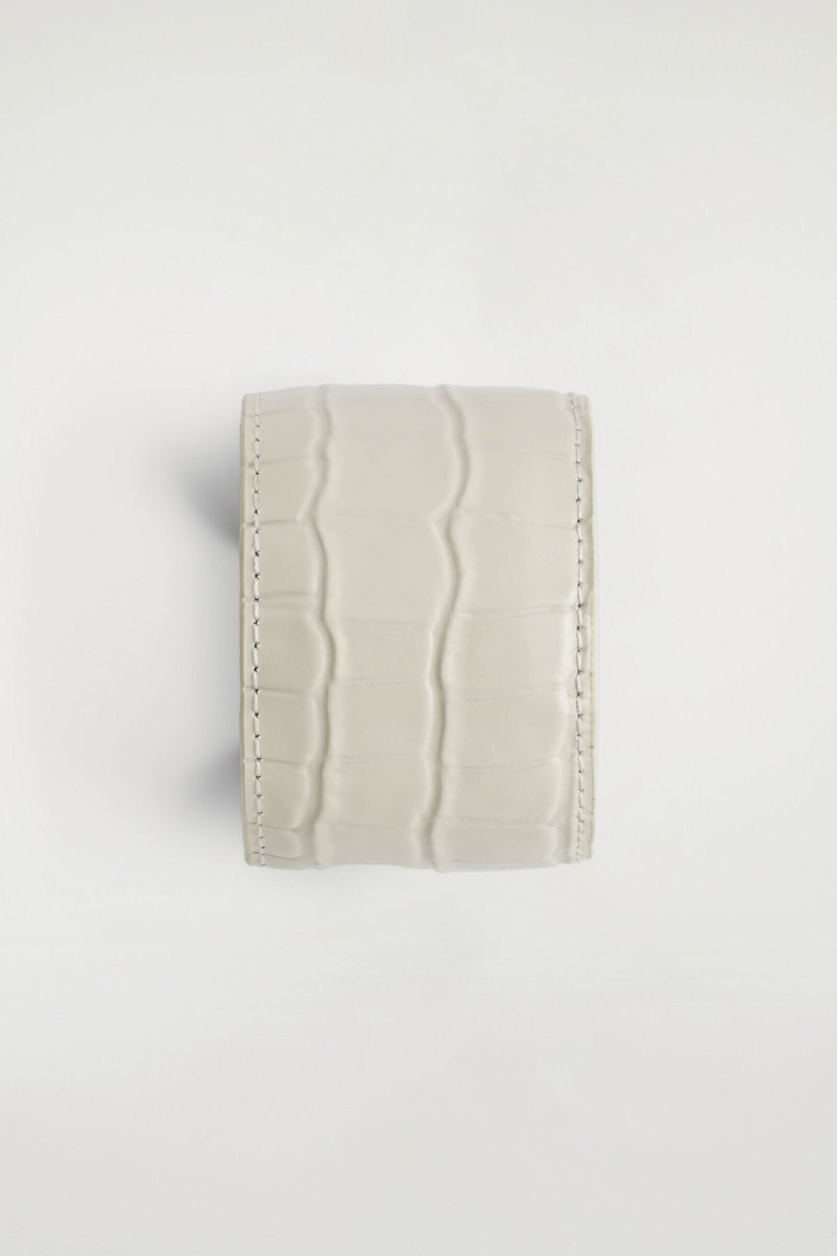 BRAZALETE DE CUERO CON EFECTO DE COCODRILO - BLANCO - StillMedia/DescriptiveStillLife