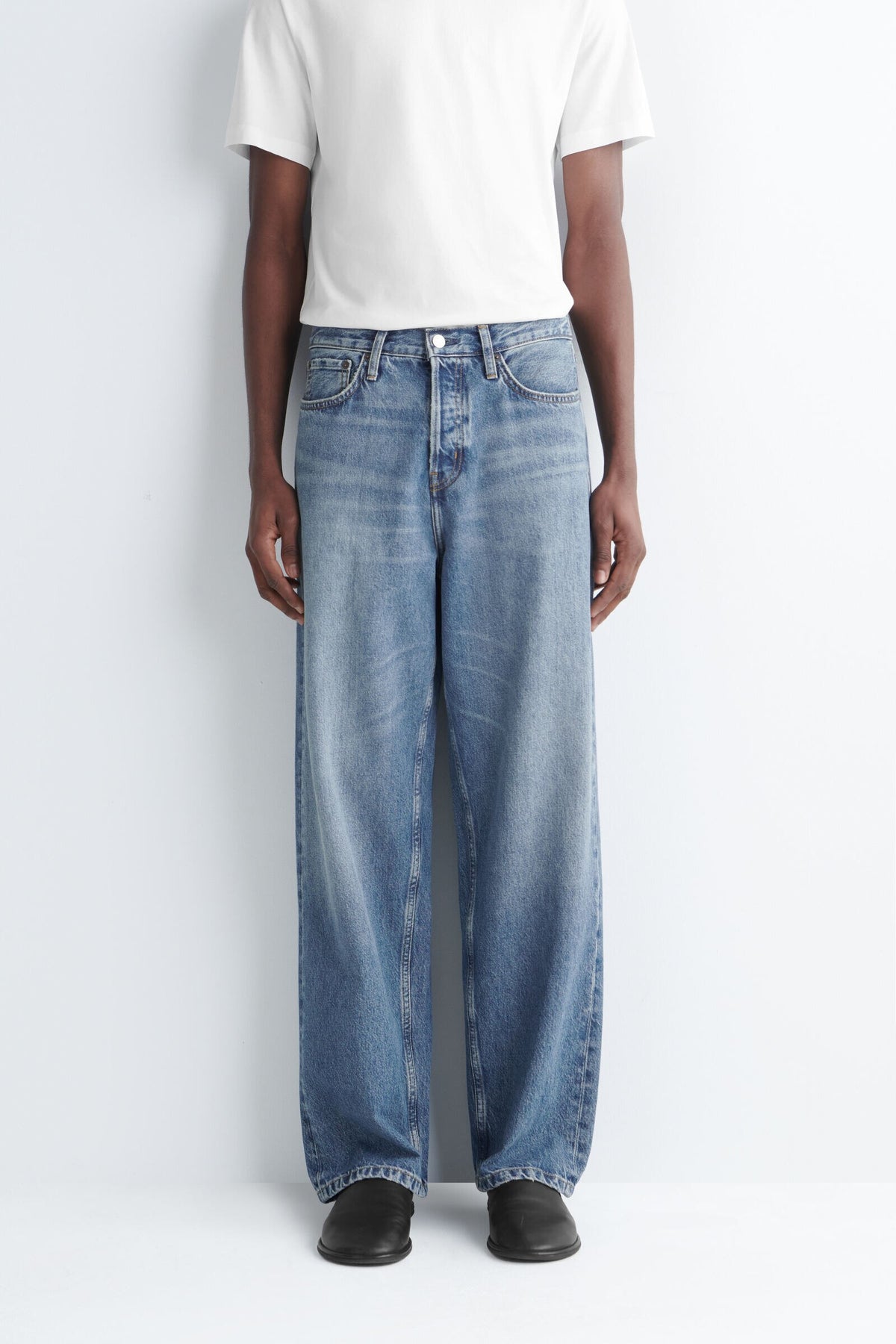 JEANS RIDER RELAXED-FIT DE PIERNA STRAIGHT - AZUL DESVANECIDO