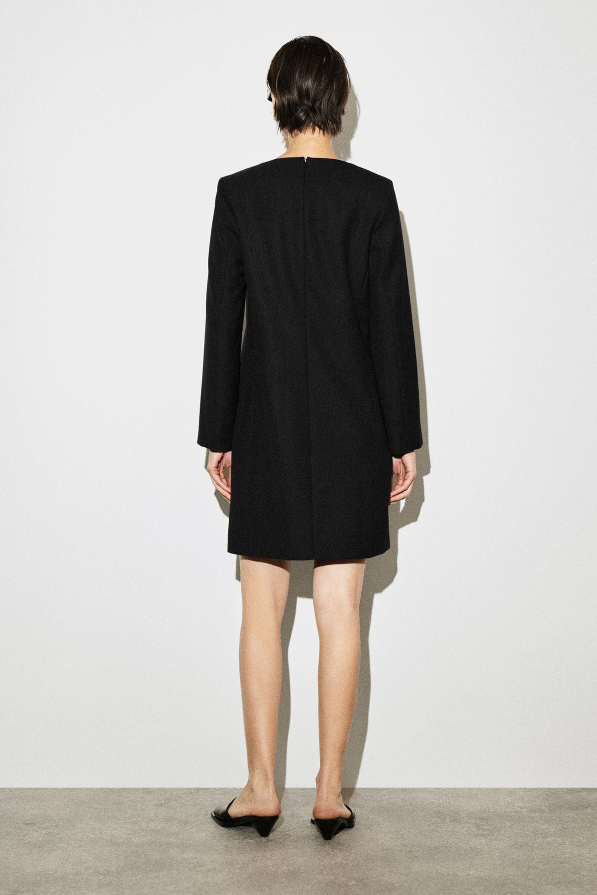 VESTIDO MINI DE MEZCLA DE LANA - NEGRO - StillMedia/Lookbook