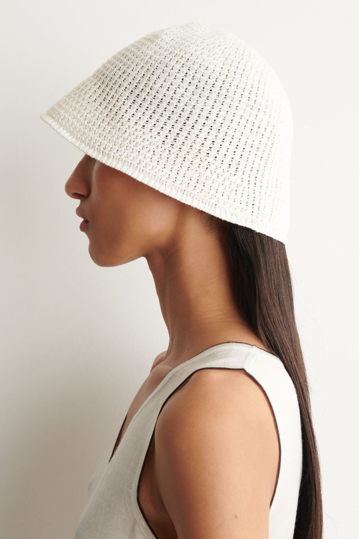 SOMBRERO DE PUNTO - BLANCO