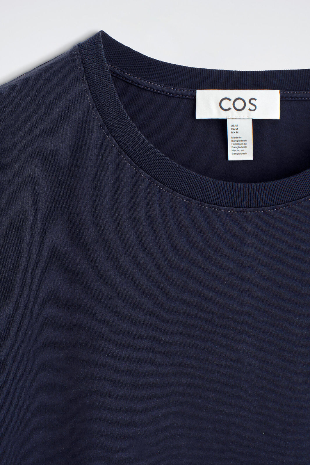 3-PACK DE CAMISETAS DE ALGODÓN CON CUELLO REDONDO - AZUL MARINO / BLANCO / GRIS 