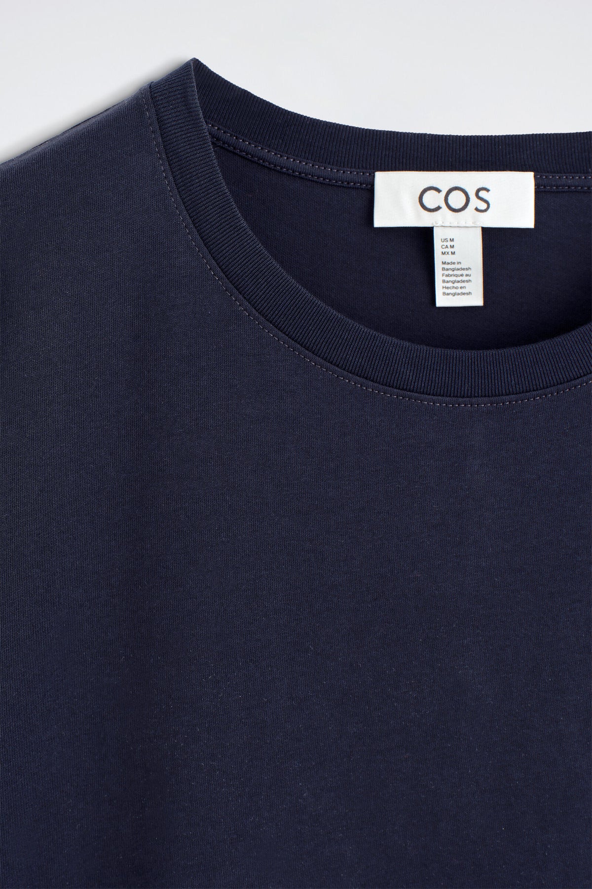 3-PACK DE CAMISETAS DE ALGODÓN CON CUELLO REDONDO - AZUL MARINO / BLANCO / GRIS 