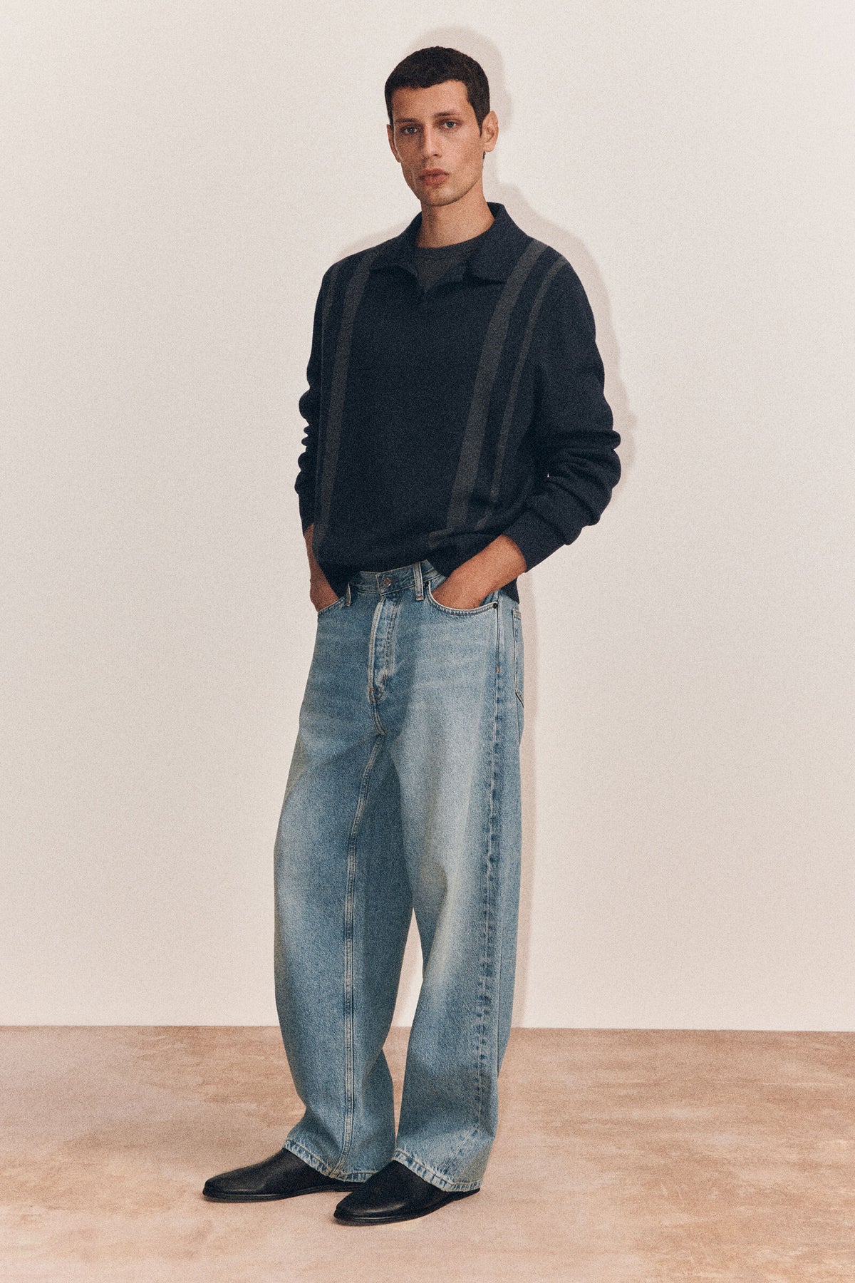 JEANS RIDER RELAXED-FIT DE PIERNA STRAIGHT - AZUL DESVANECIDO | Lookbook