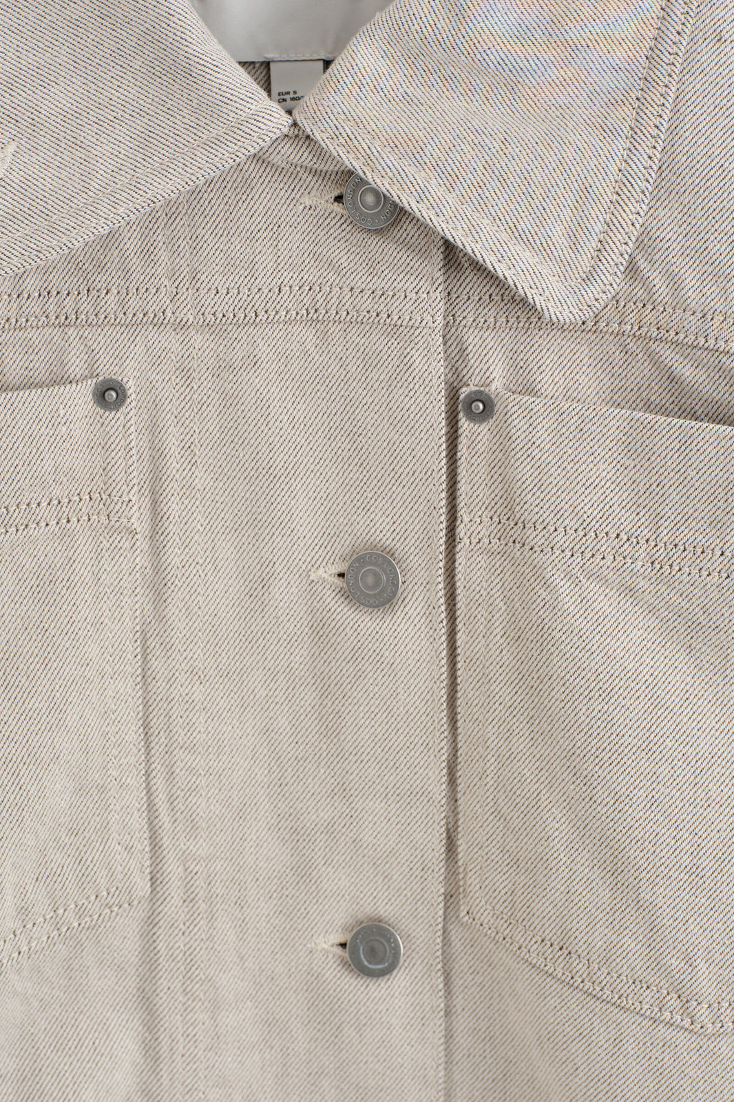 CHAQUETA DE MEZCLILLA - BEIGE | DescriptiveDetail