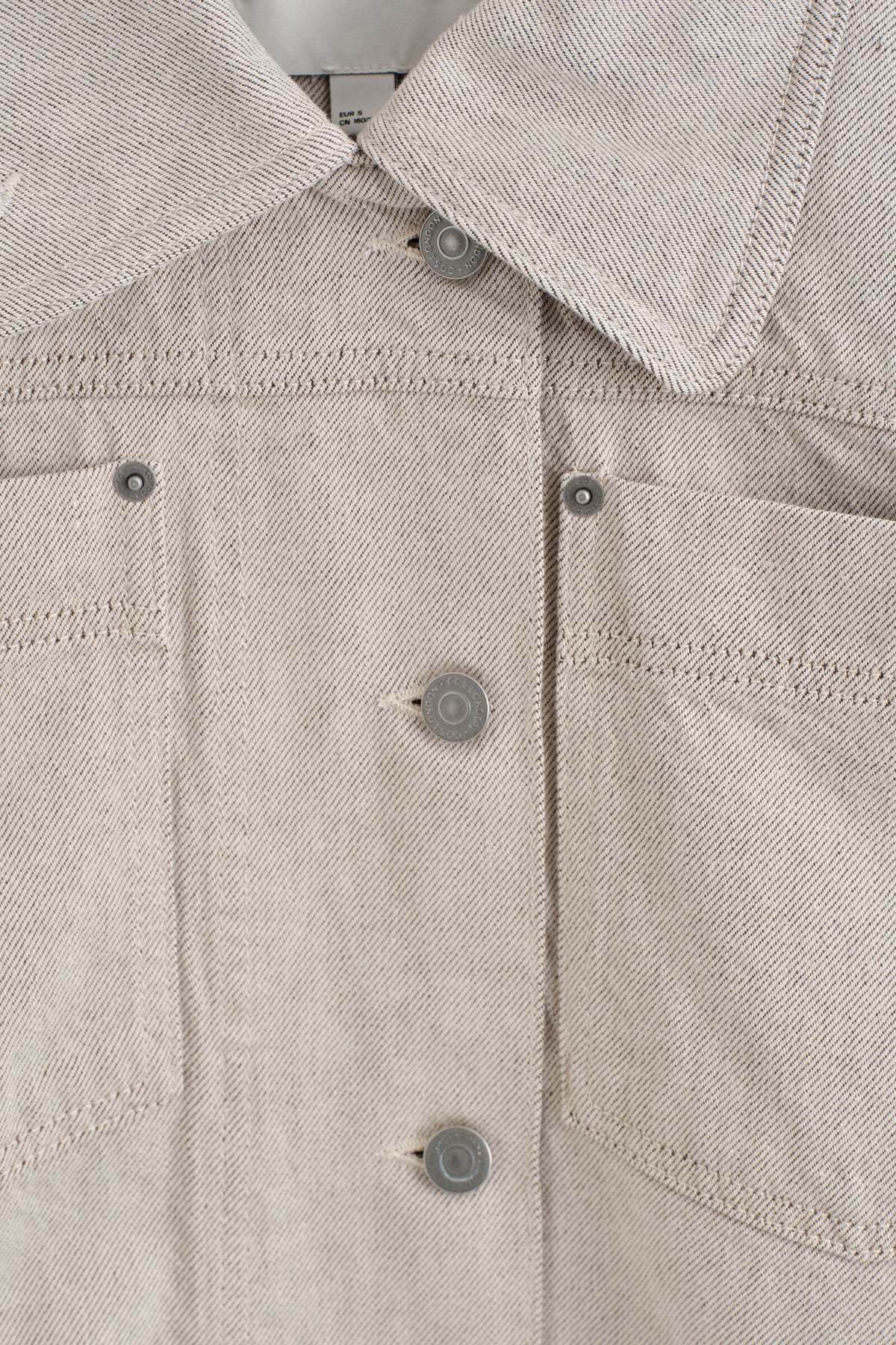 CHAQUETA DE MEZCLILLA - BEIGE | DescriptiveDetail