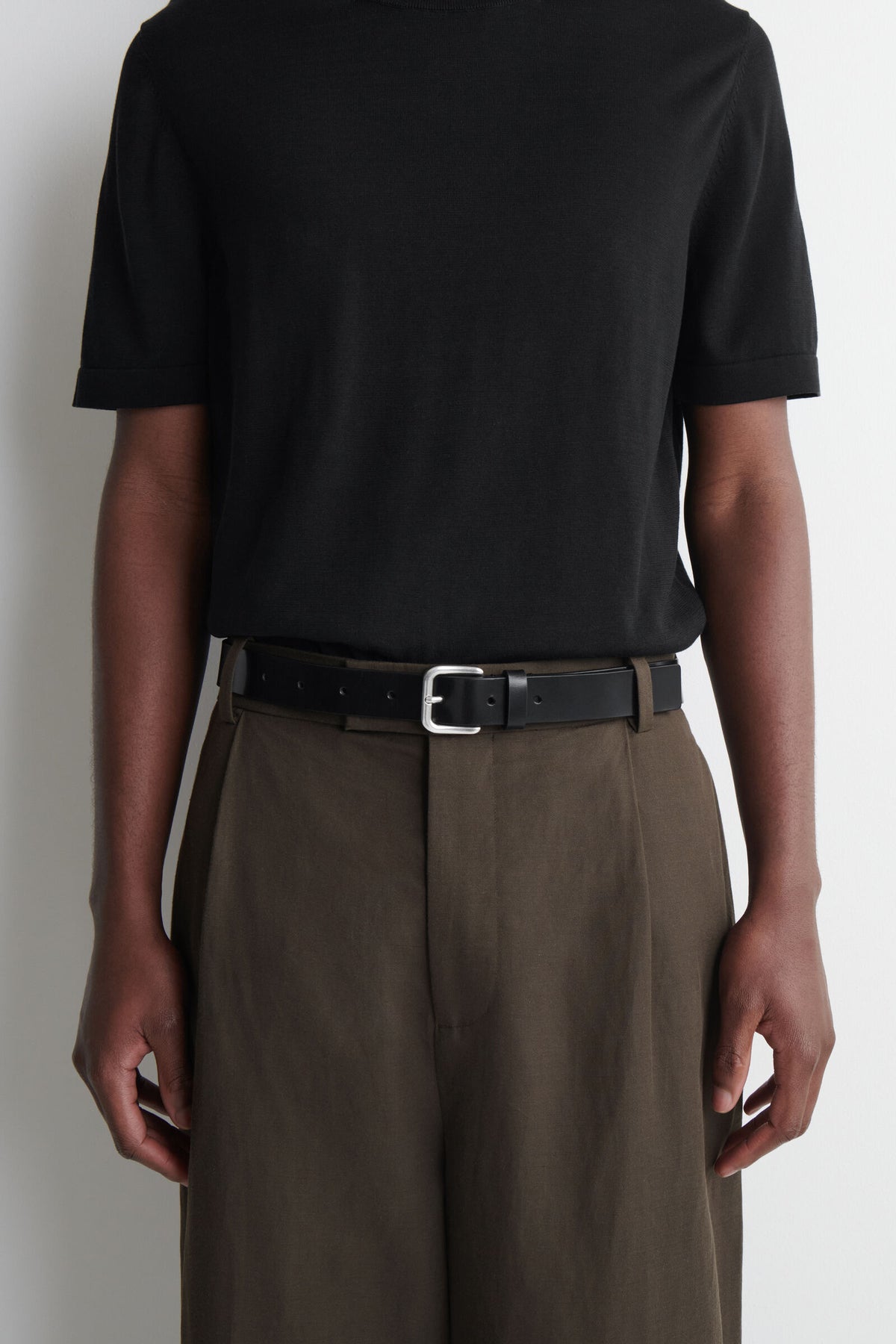 CINTURÓN DE PIEL - NEGRO - StillMedia/Lookbook