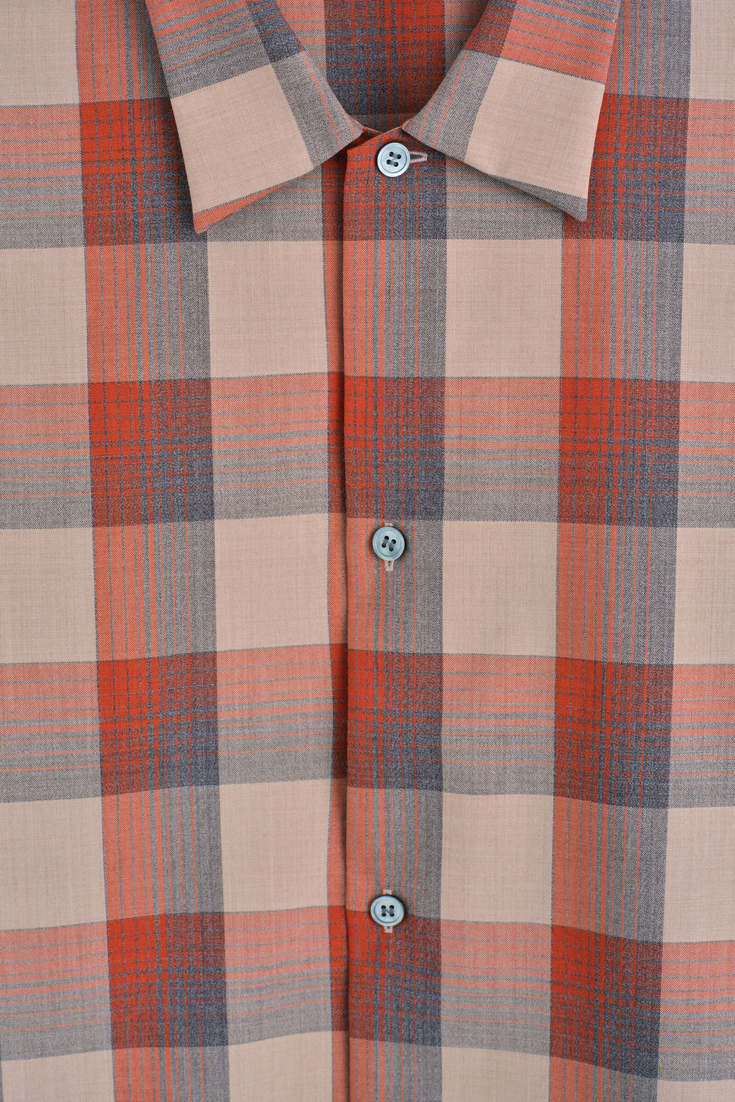 CAMISA A CUADROS - BEIGE / NARANJA / A CUADROS | DescriptiveDetail