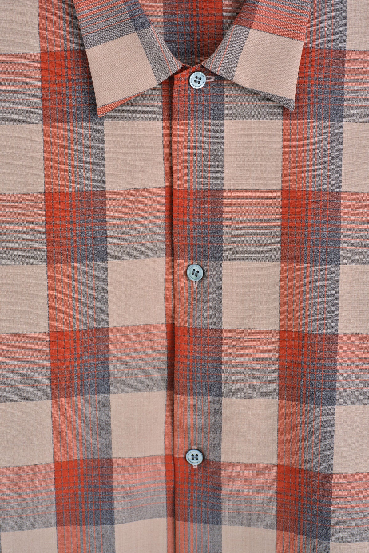 CAMISA A CUADROS - BEIGE / NARANJA / A CUADROS | DescriptiveDetail