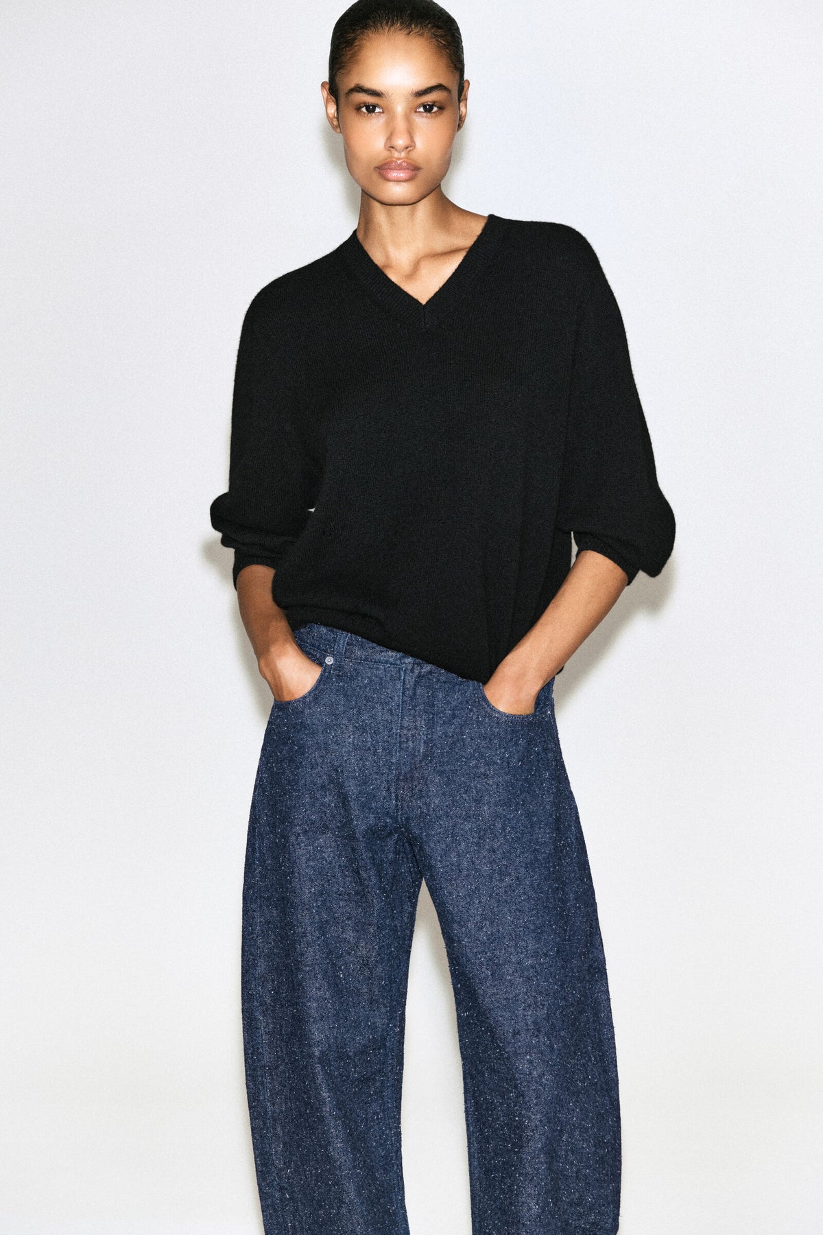 JEANS INLET BOUCLÉ CURVED LEG - AZUL - StillMedia/Lookbook