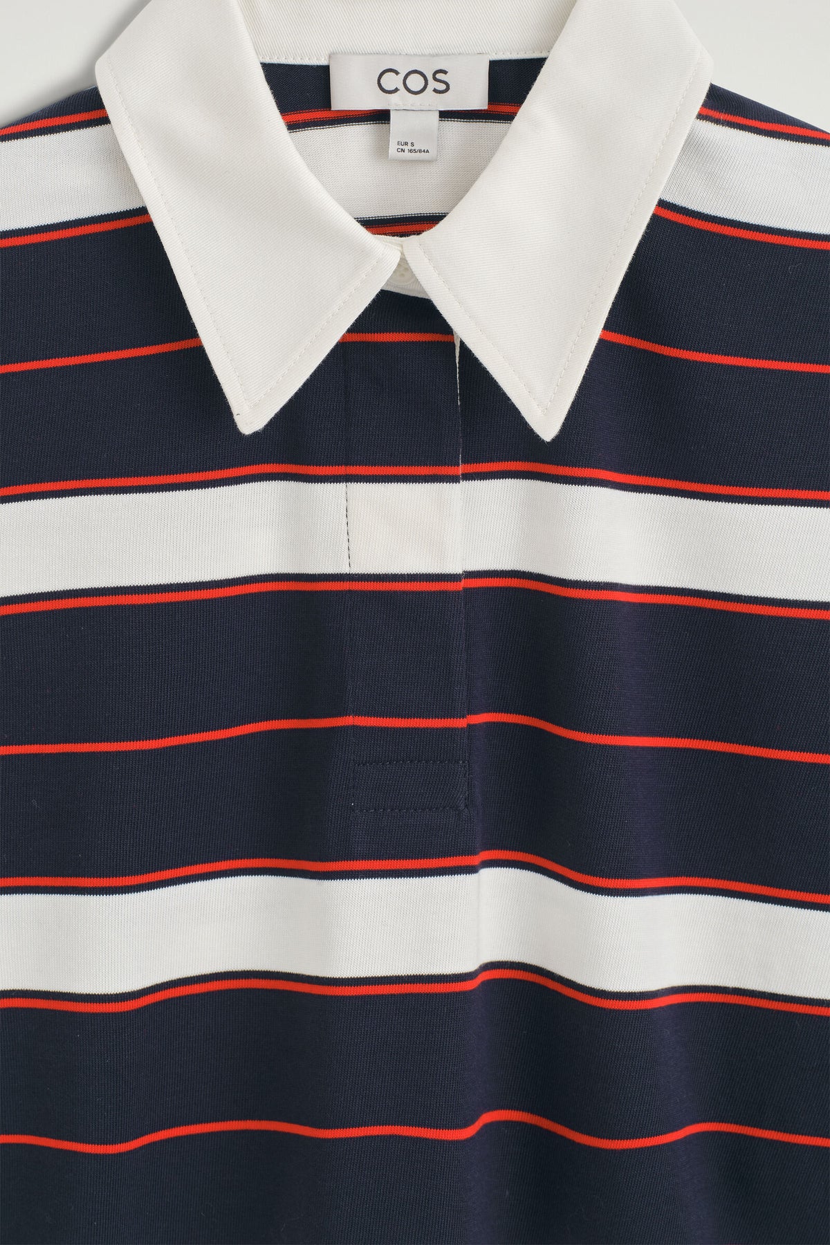 CAMISA DE RUGBY DE ALGODÓN A RAYAS - MARINO / ROJO / A RAYAS | DescriptiveDetail