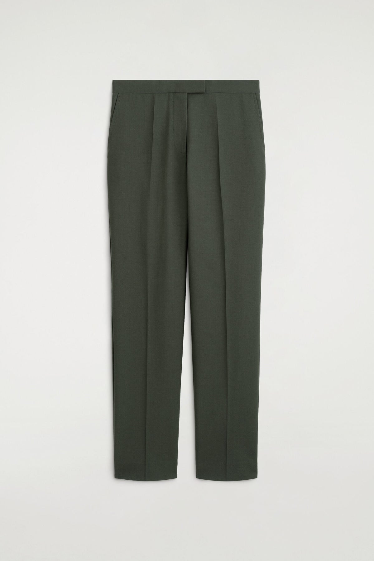 PANTALONES DE SARGA CON CORTE FLARE - KAKI | DescriptiveStillLife