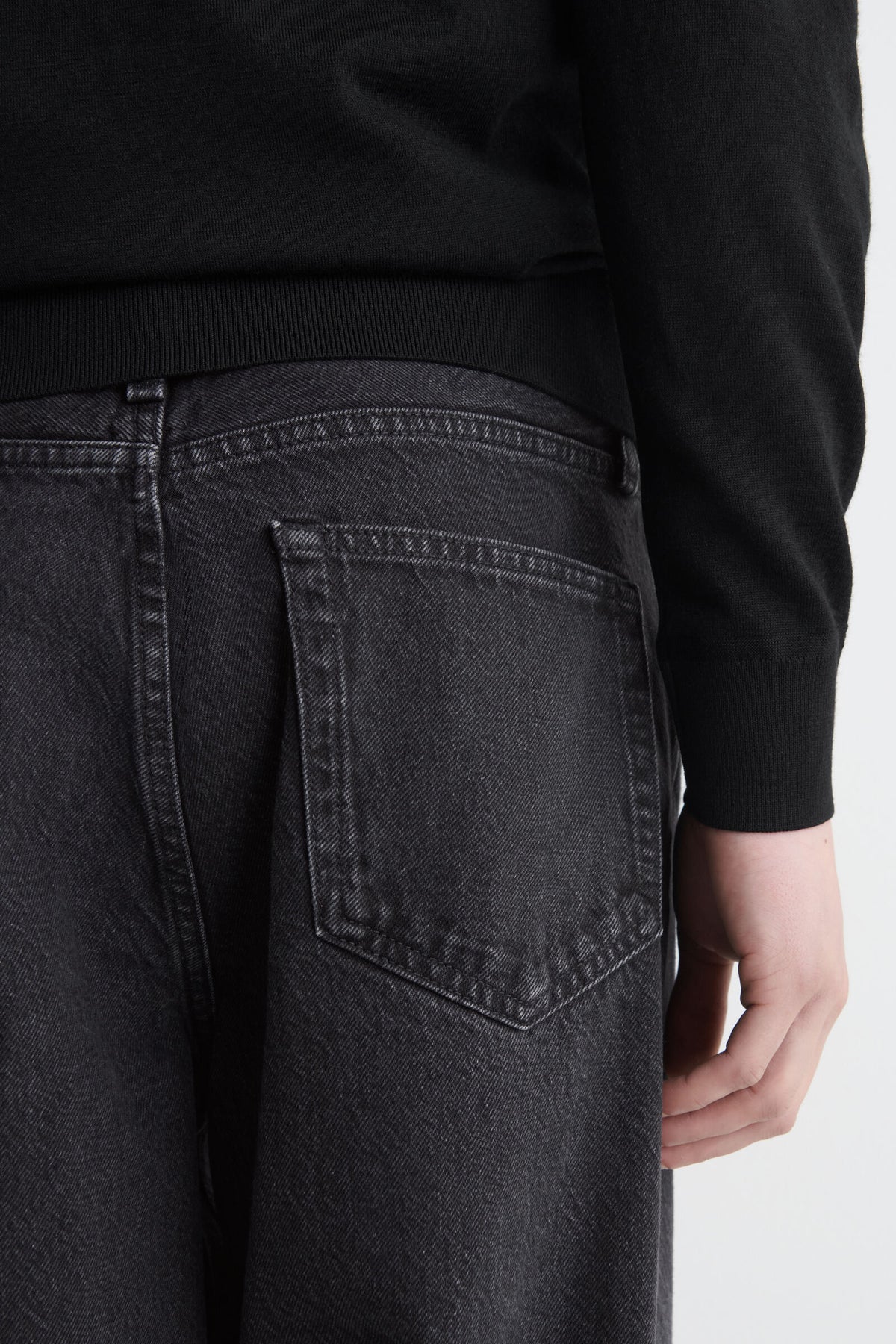 JEANS RIDER RELAXED-FIT DE PIERNA STRAIGHT - NEGRO