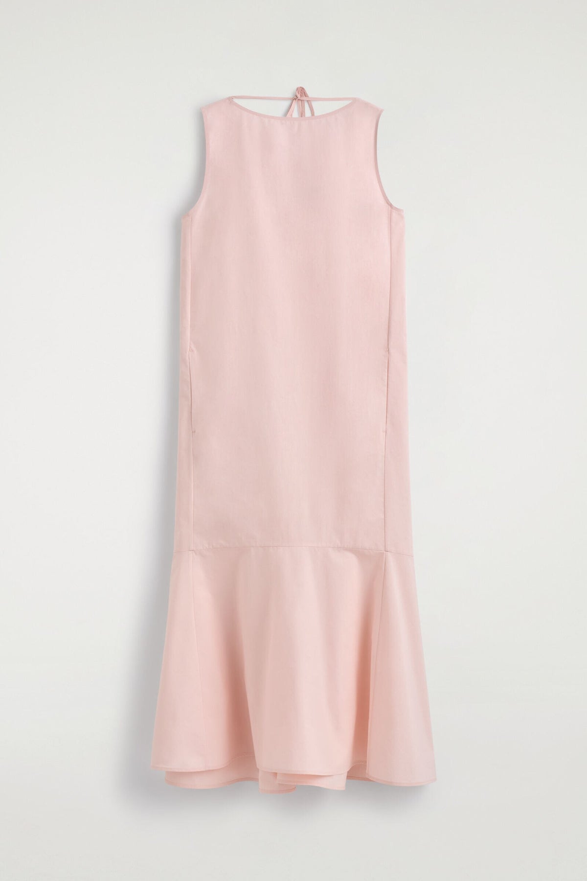 VESTIDO MIDI DE ALGODÓN CON DOBLADILLO CAÍDO - ROSA CLARO - StillMedia/DescriptiveStillLife