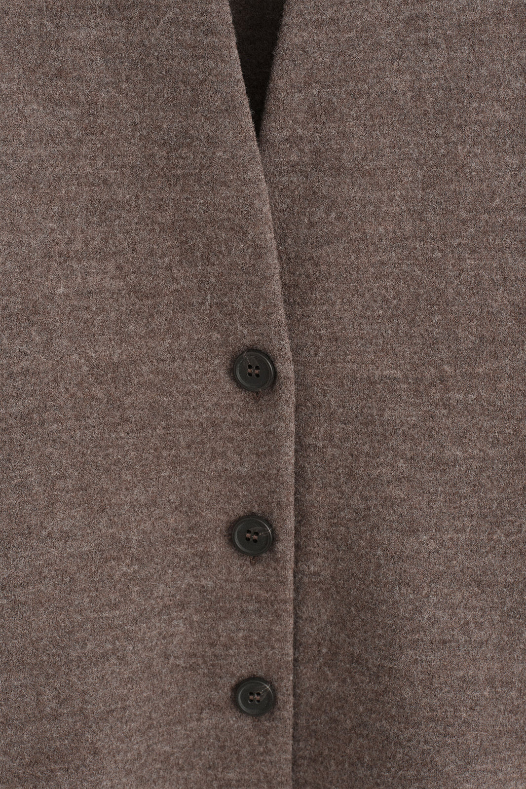 CÁRDIGAN DE MEZCLA DE LANA FIELTRADA CON CUELLO DE CHAL - BEIGE MÉLANGE | DescriptiveDetail