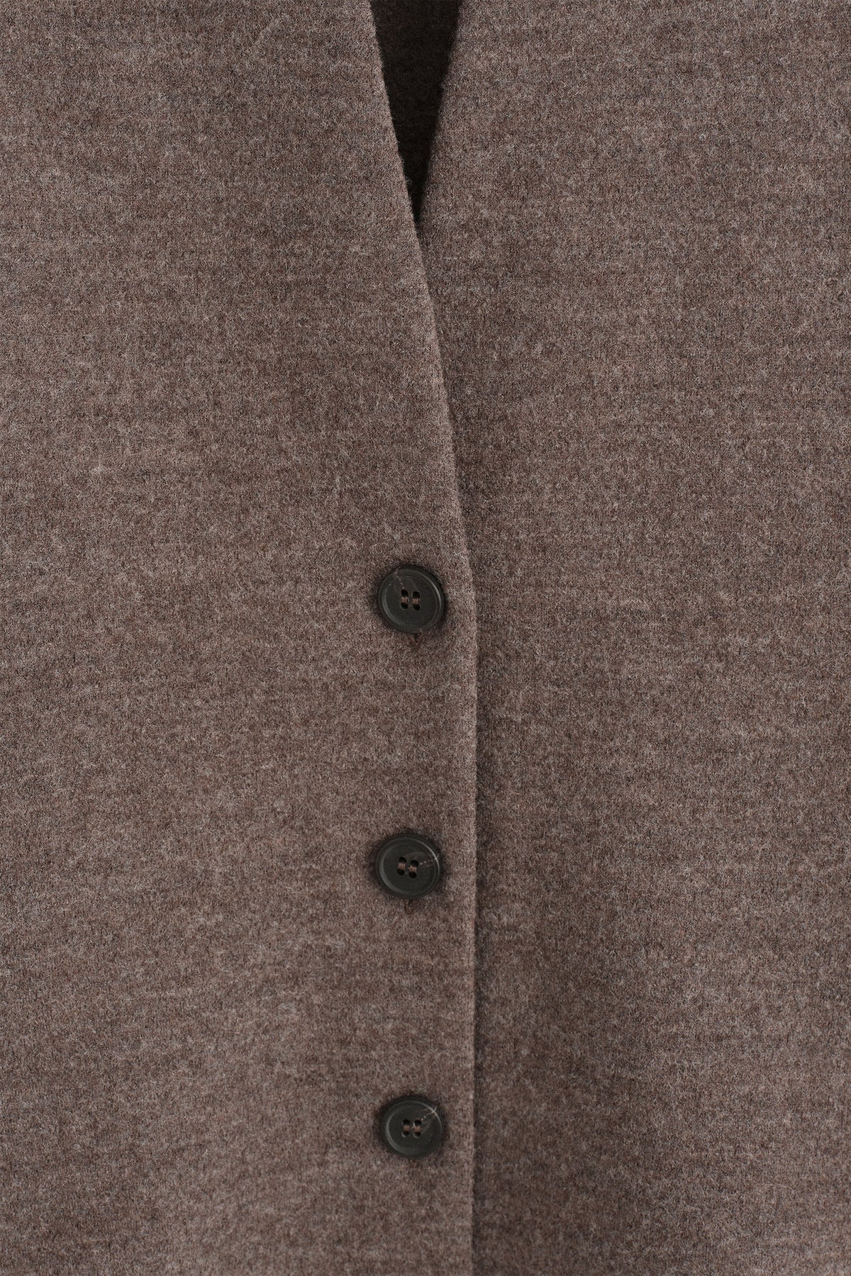CÁRDIGAN DE MEZCLA DE LANA FIELTRADA CON CUELLO DE CHAL - BEIGE MÉLANGE | DescriptiveDetail