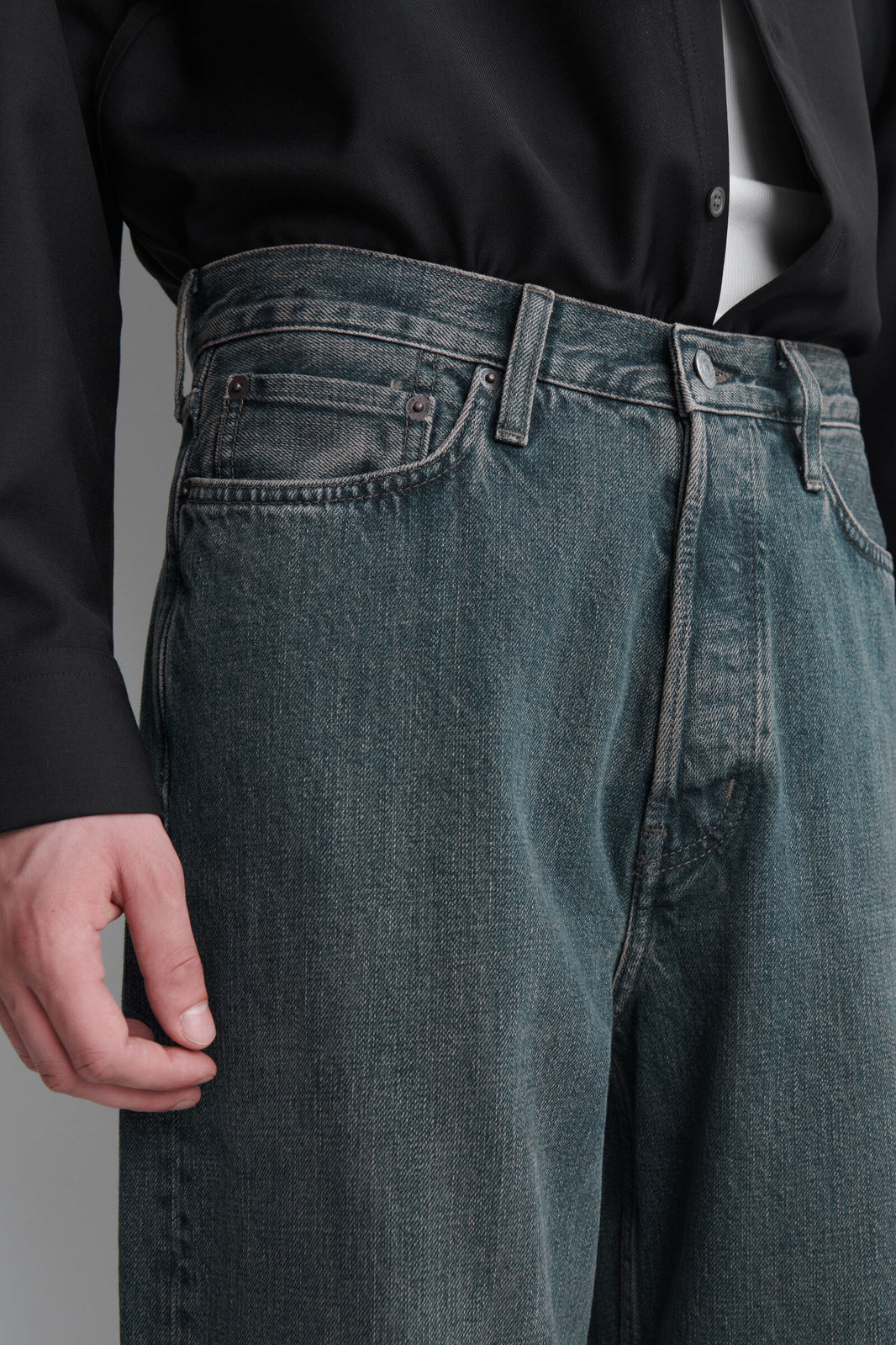 DÓBLAJE JEANS WIDE-LEG - AZUL DESVANECIDO