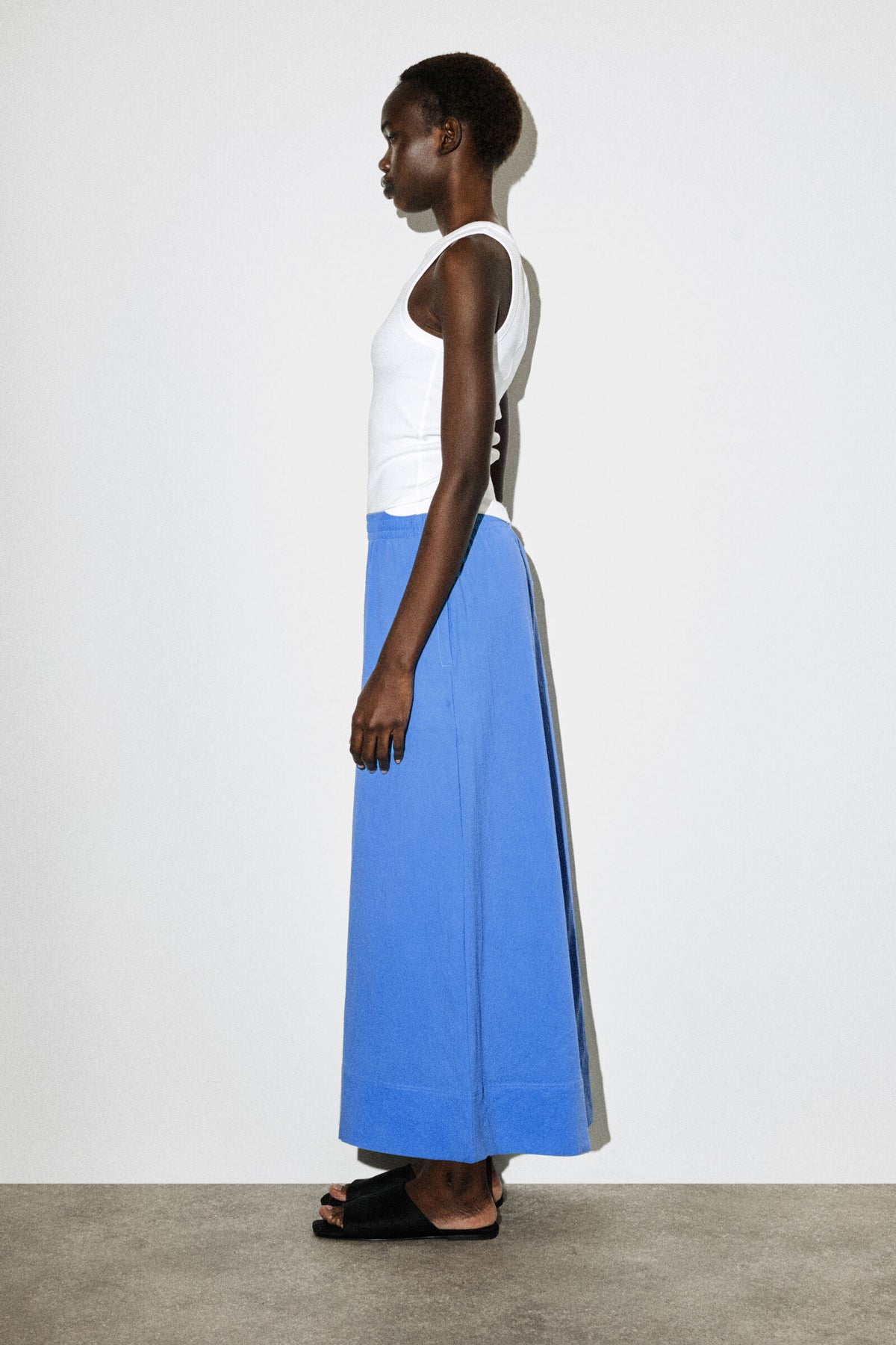 CULOTTES DE SEERSUCKER  - AZUL - StillMedia/Lookbook