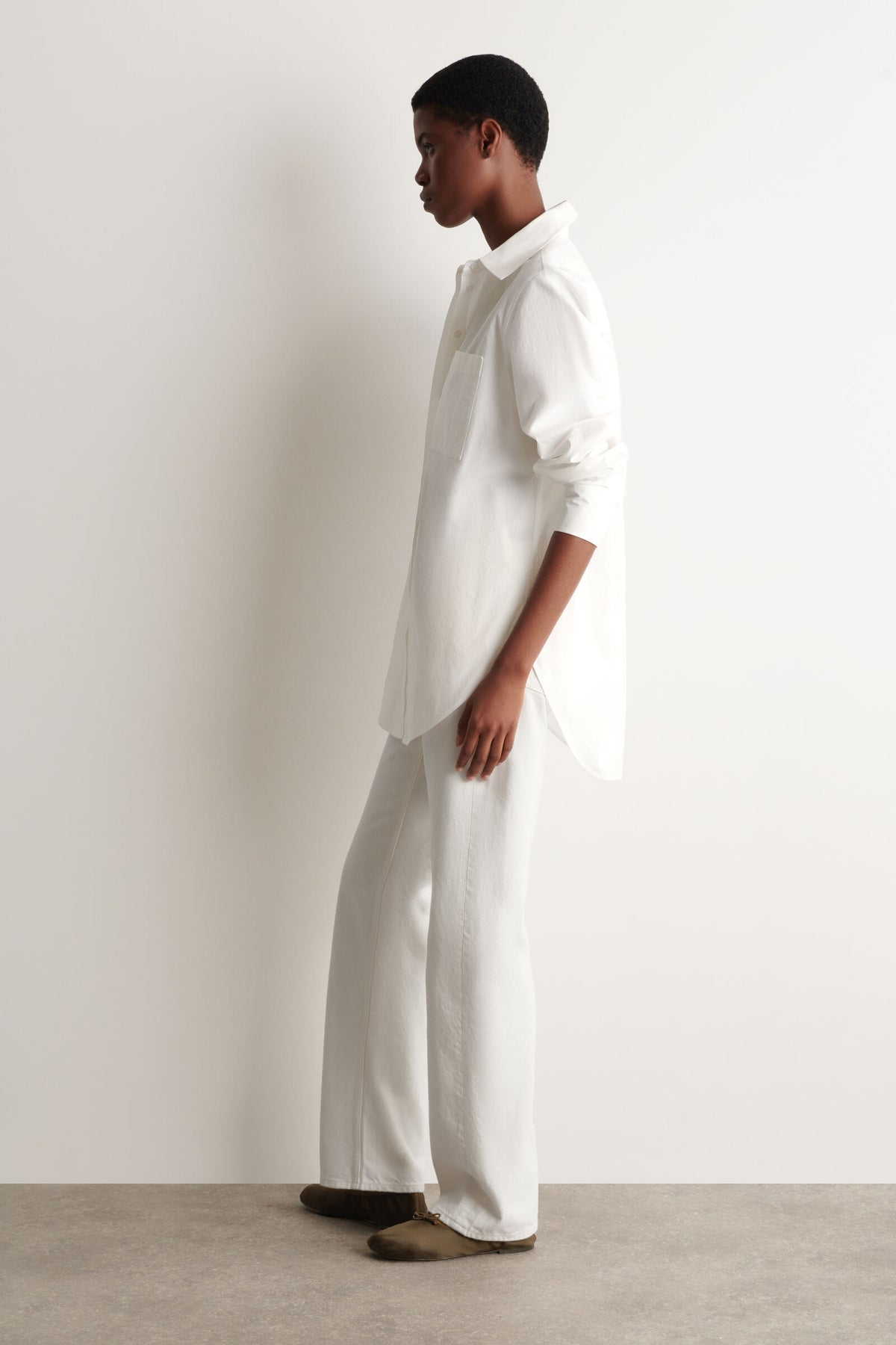 CAMISA DE ALGODÓN PIMA  - HUESO - StillMedia/Lookbook