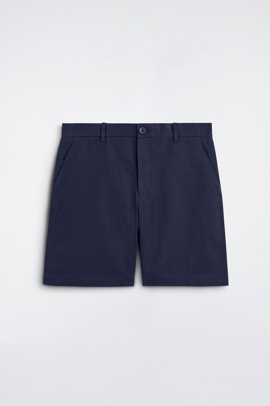 SHORTS DE CHINO DE ALGODÓN DE CORTE RECTO - NAVY | DescriptiveStillLife