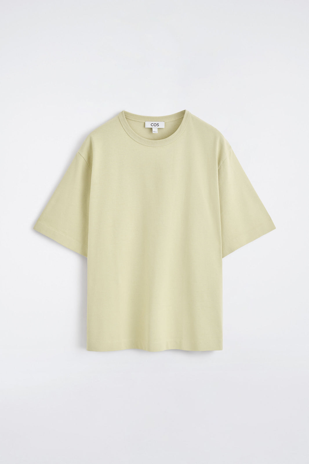CAMISETA DE ALGODÓN RELAJADO LAVADO - VERDE DESGASTADO | DescriptiveStillLife
