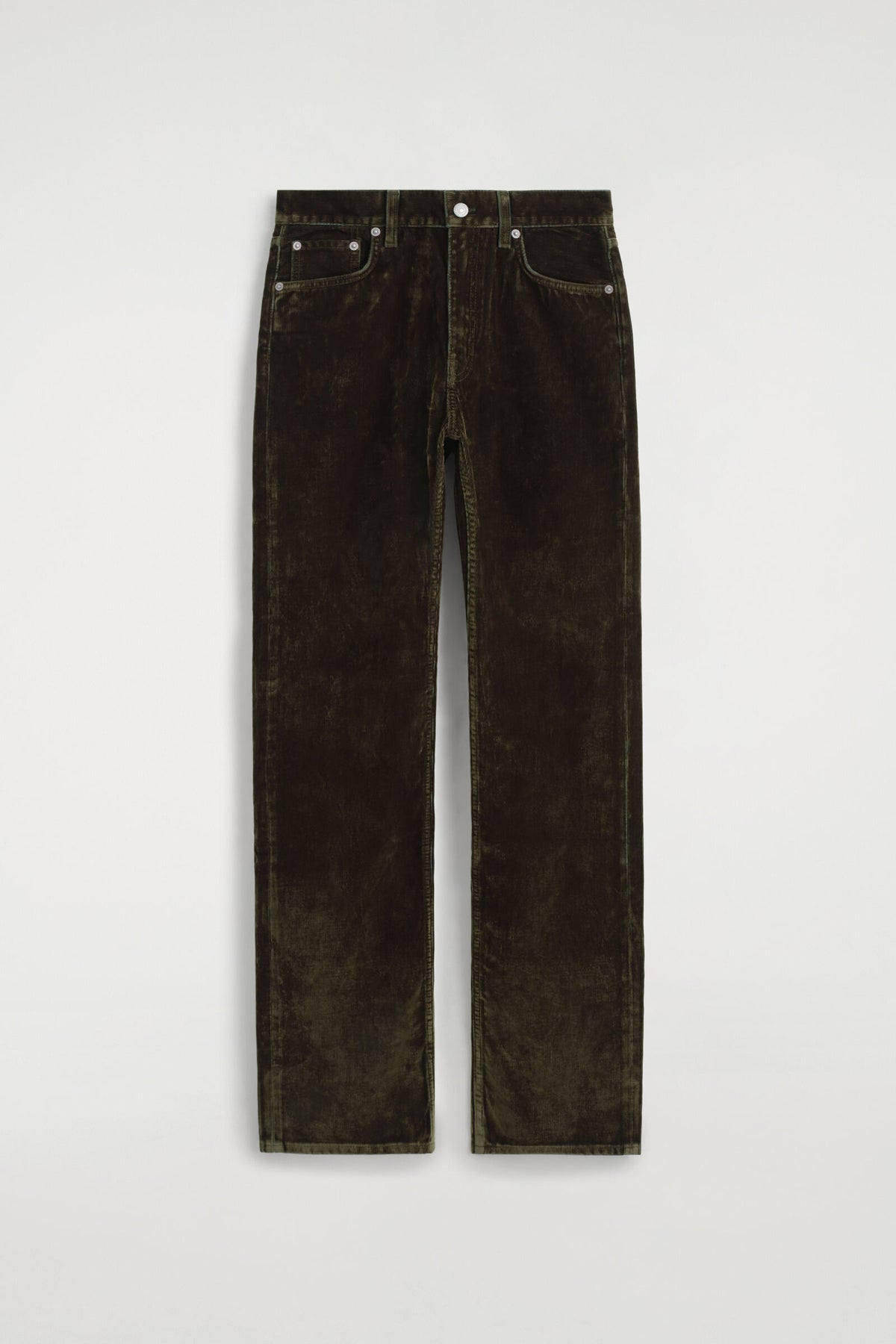 JEANS DE PANA DE CORTE RECTO CHORD - MARRÓN | DescriptiveStillLife