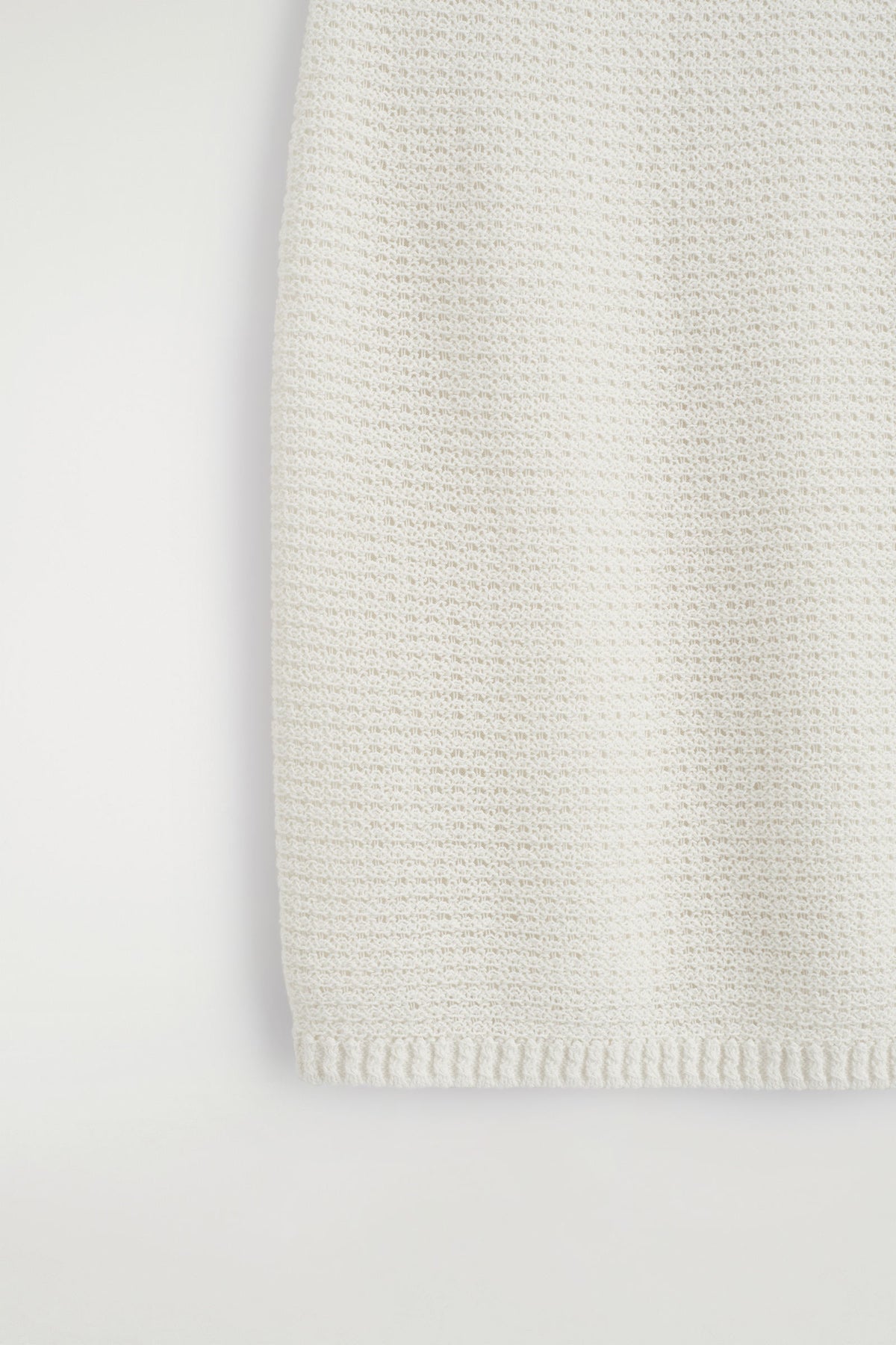 MINIFALDA DE ALGODÓN TEJIDO CON TEXTURA - BLANCO - StillMedia/DescriptiveDetail