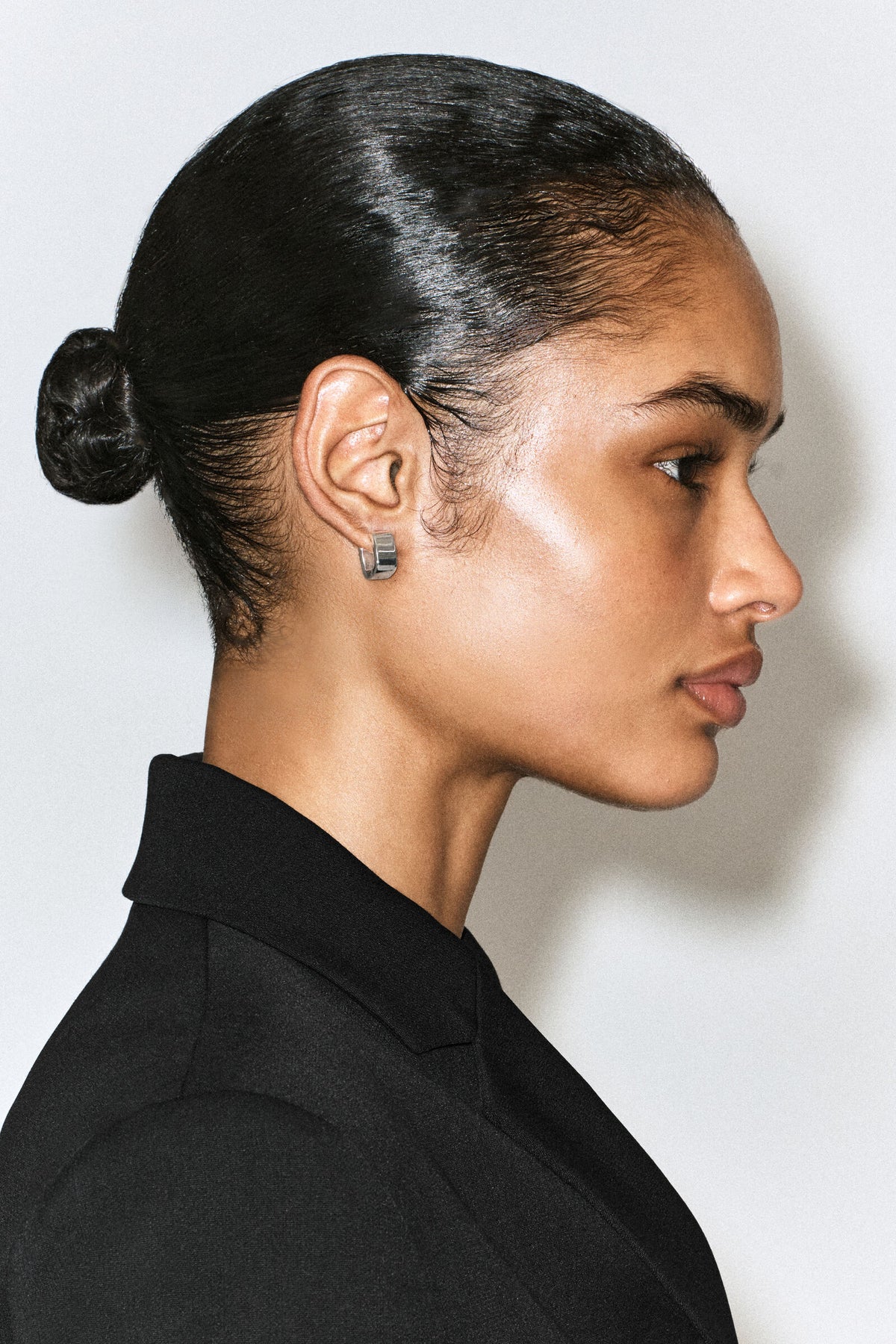 ARETES DE ARO CUADRADO - PLATA