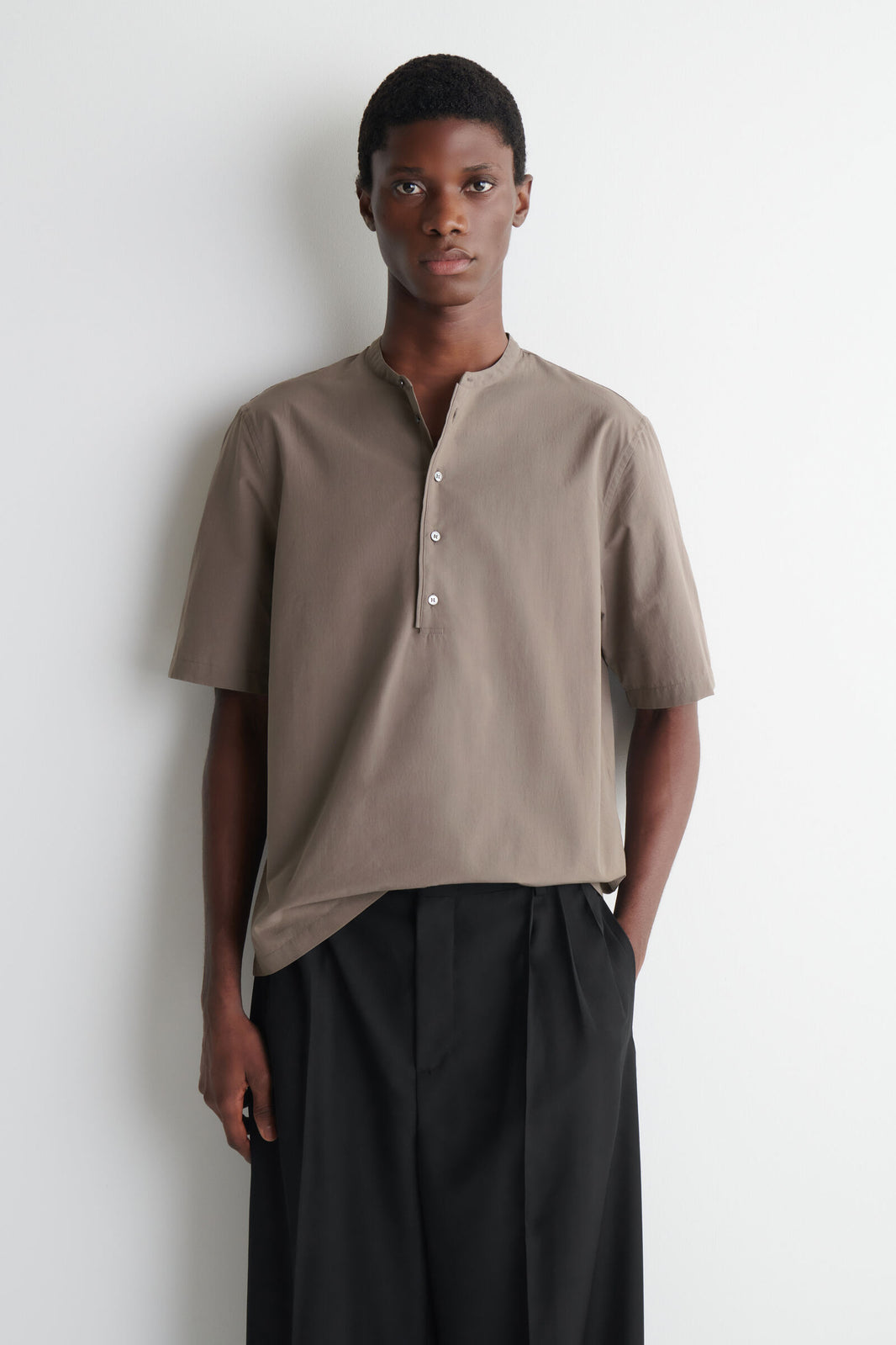 CAMISA DE ALGODÓN - MARRÓN