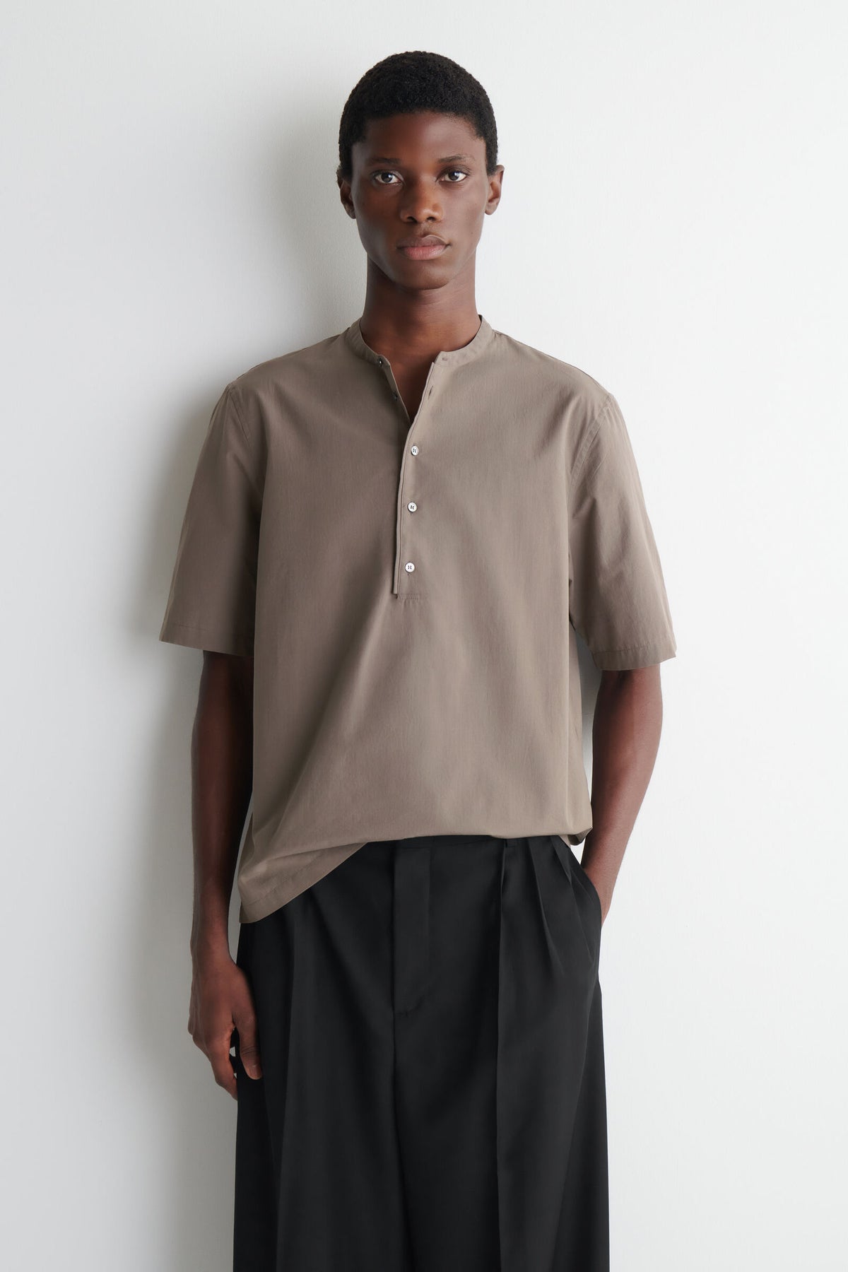 CAMISA DE ALGODÓN - MARRÓN