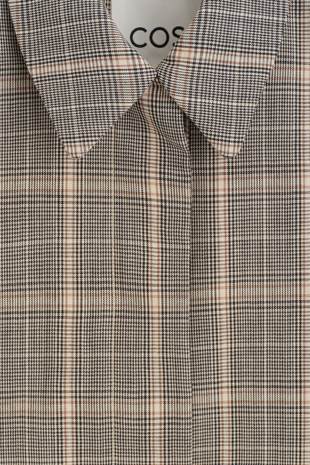 CHAQUETA DE LANA A CUADROS - BEIGE / A CUADROS | DescriptiveDetail