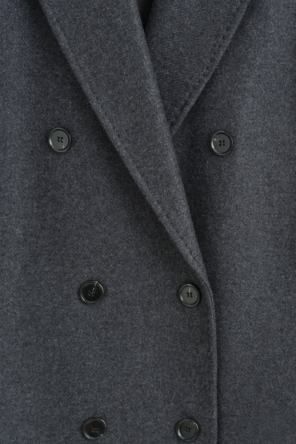 ABRIGO SASTRERO REVERSIBLE DE MEZCLA DE LANA - GRIS | DescriptiveDetail