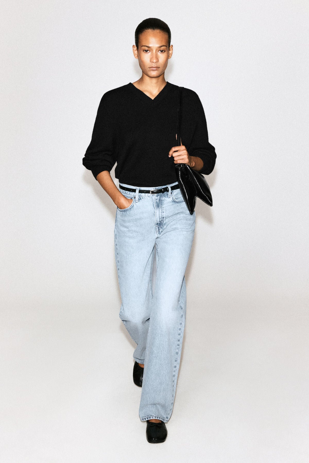JEANS DE PIERNA RECTA CHORD - AZUL CLARO