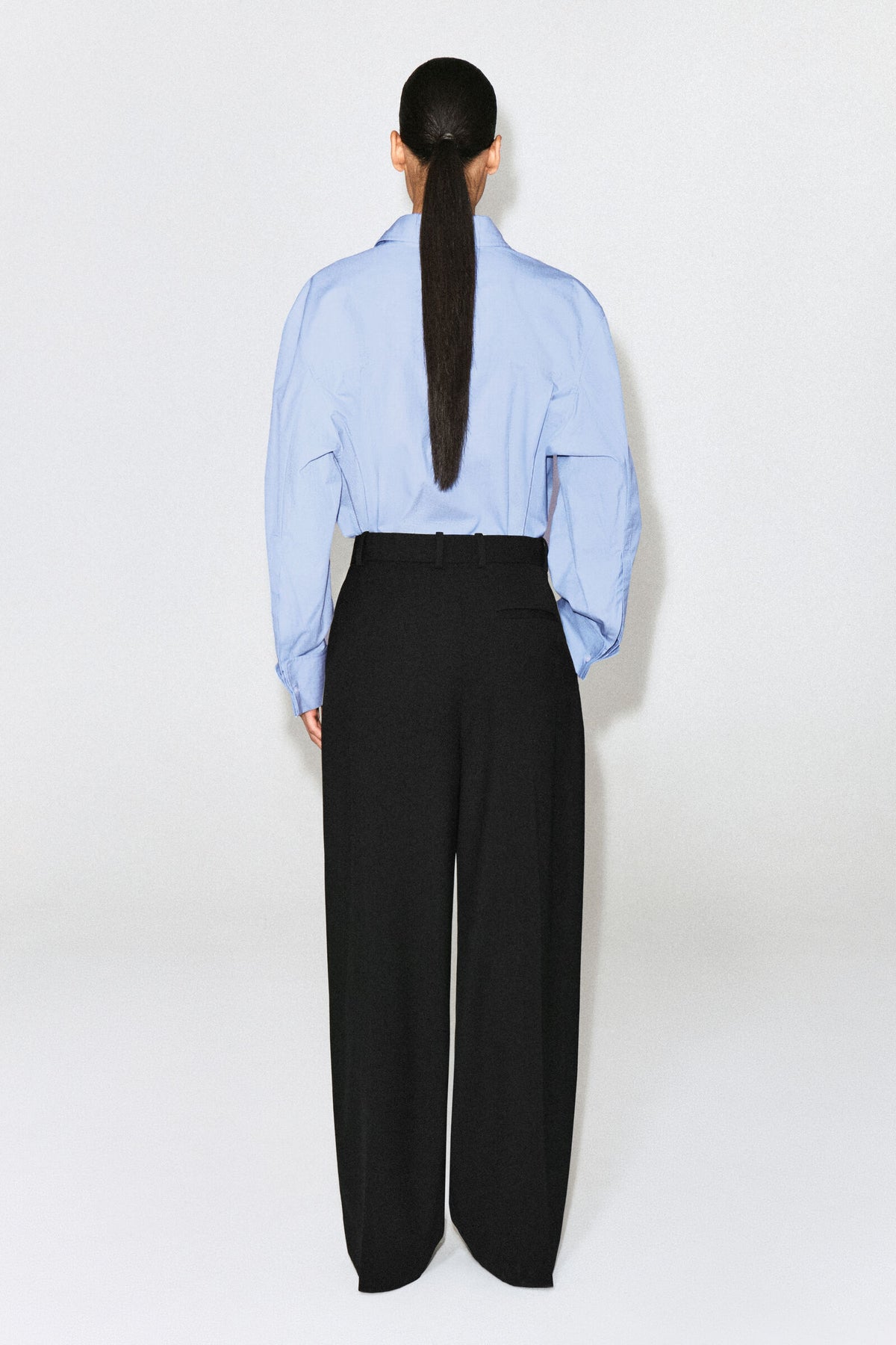PANTALONES DE TAILLE RELAJADO - NEGRO