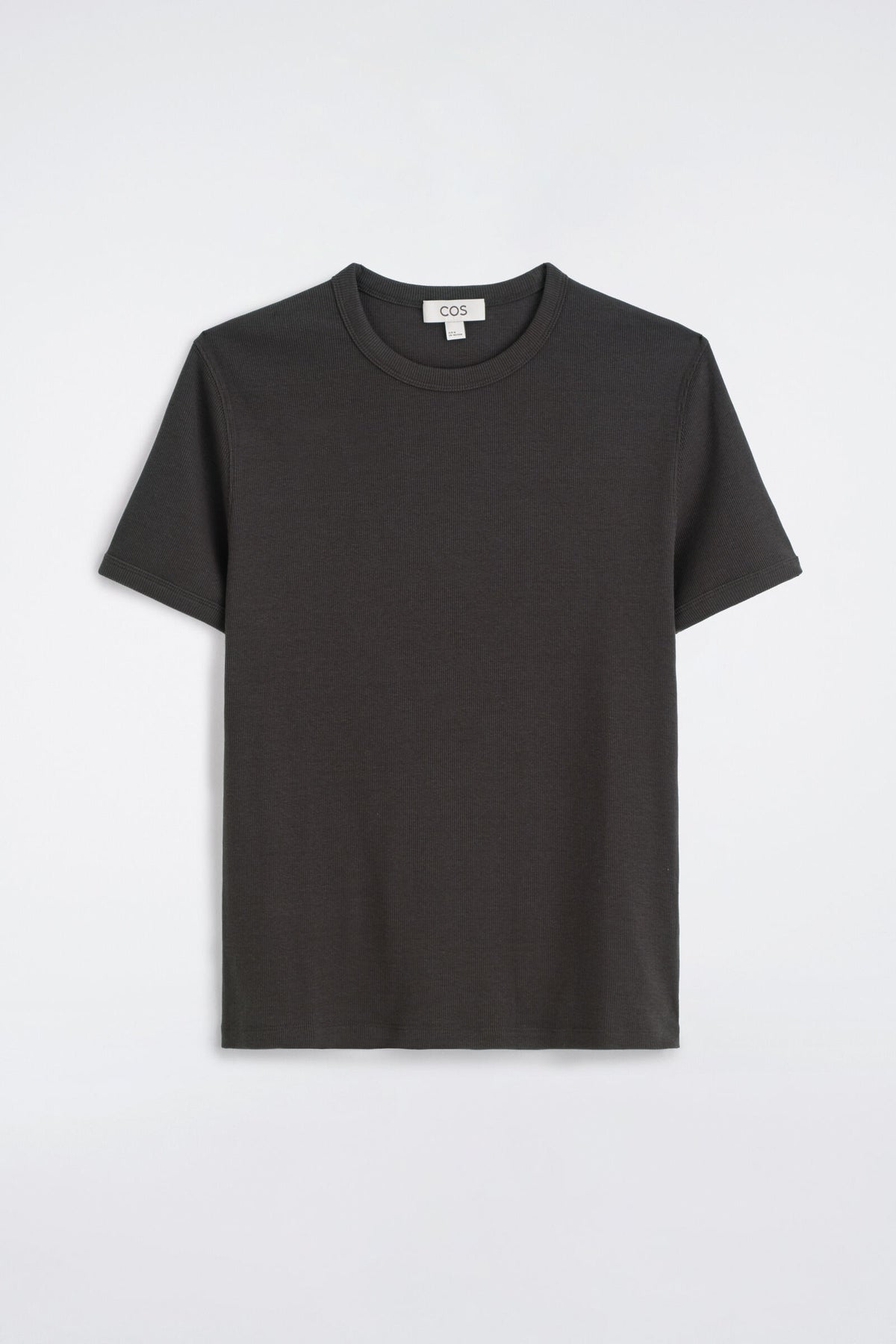 CAMISETA DE ALGODÓN SLIM ACANALADA - MARRÓN - StillMedia/DescriptiveStillLife