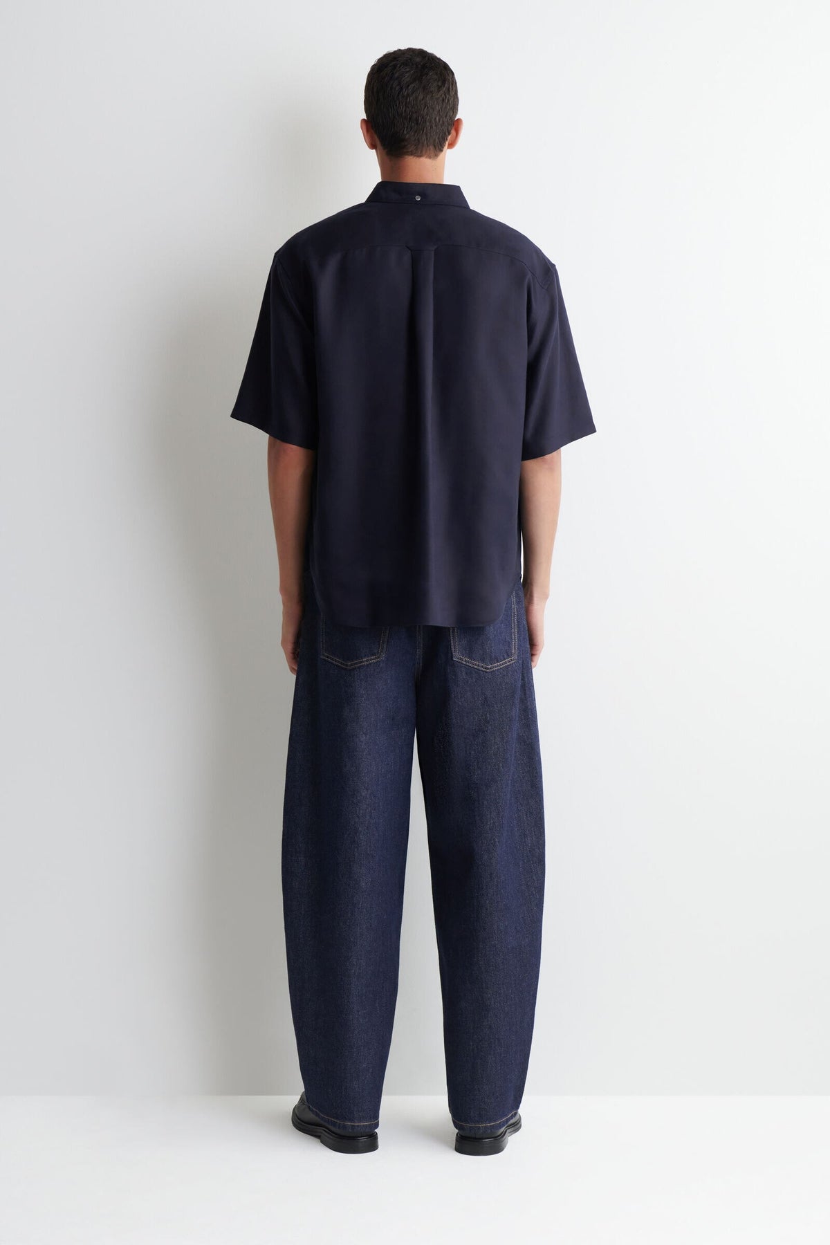 CAMISA POPOVER OVERSIZE - AZUL MARINO