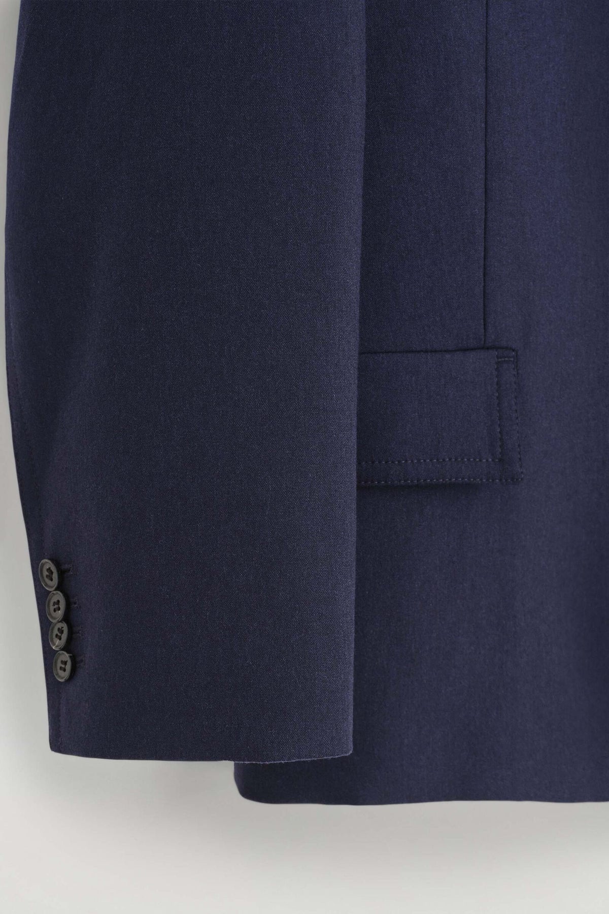 BLAZER ESTRUCTURADO DE MEZCLA DE LANA - NAVY | DescriptiveDetail