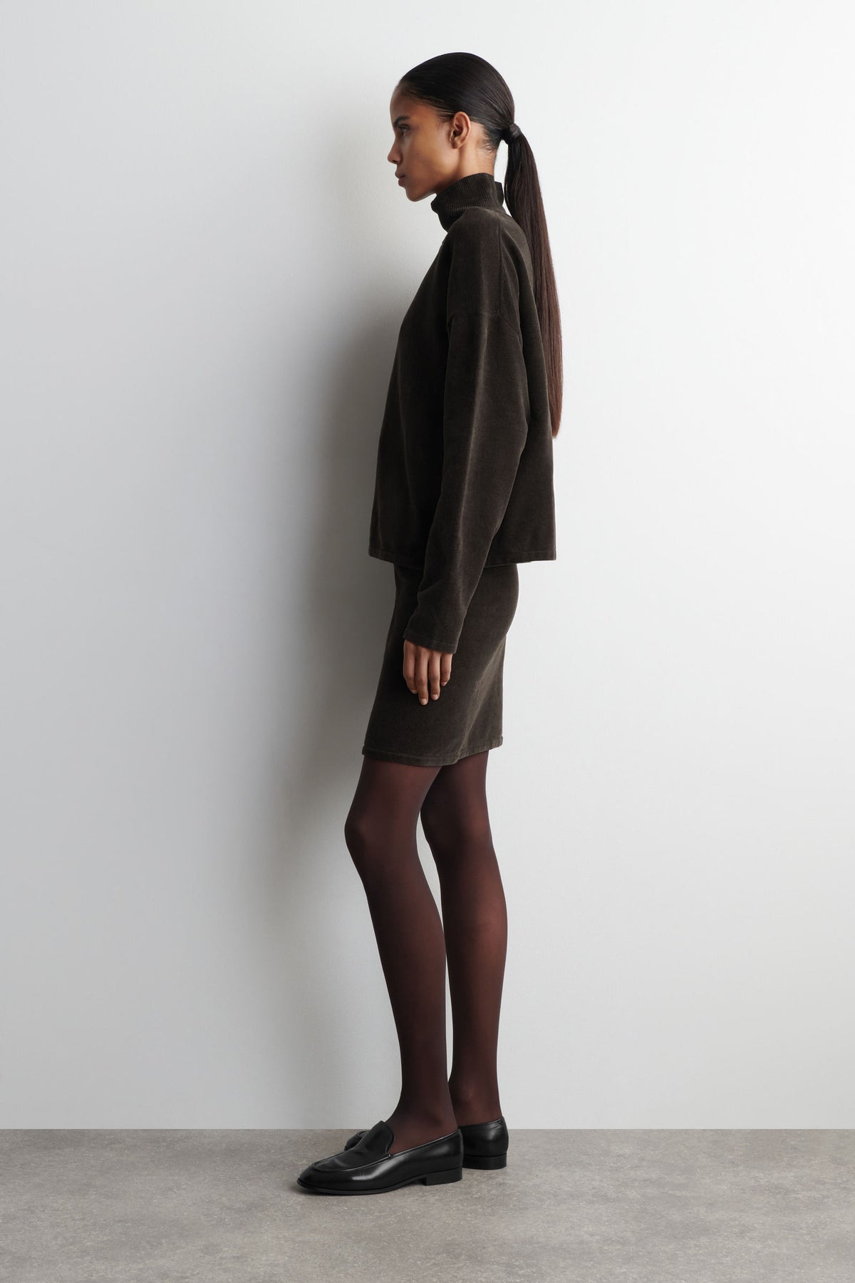FALDA MINI DE CHENILLE - MARRÓN - StillMedia/Lookbook
