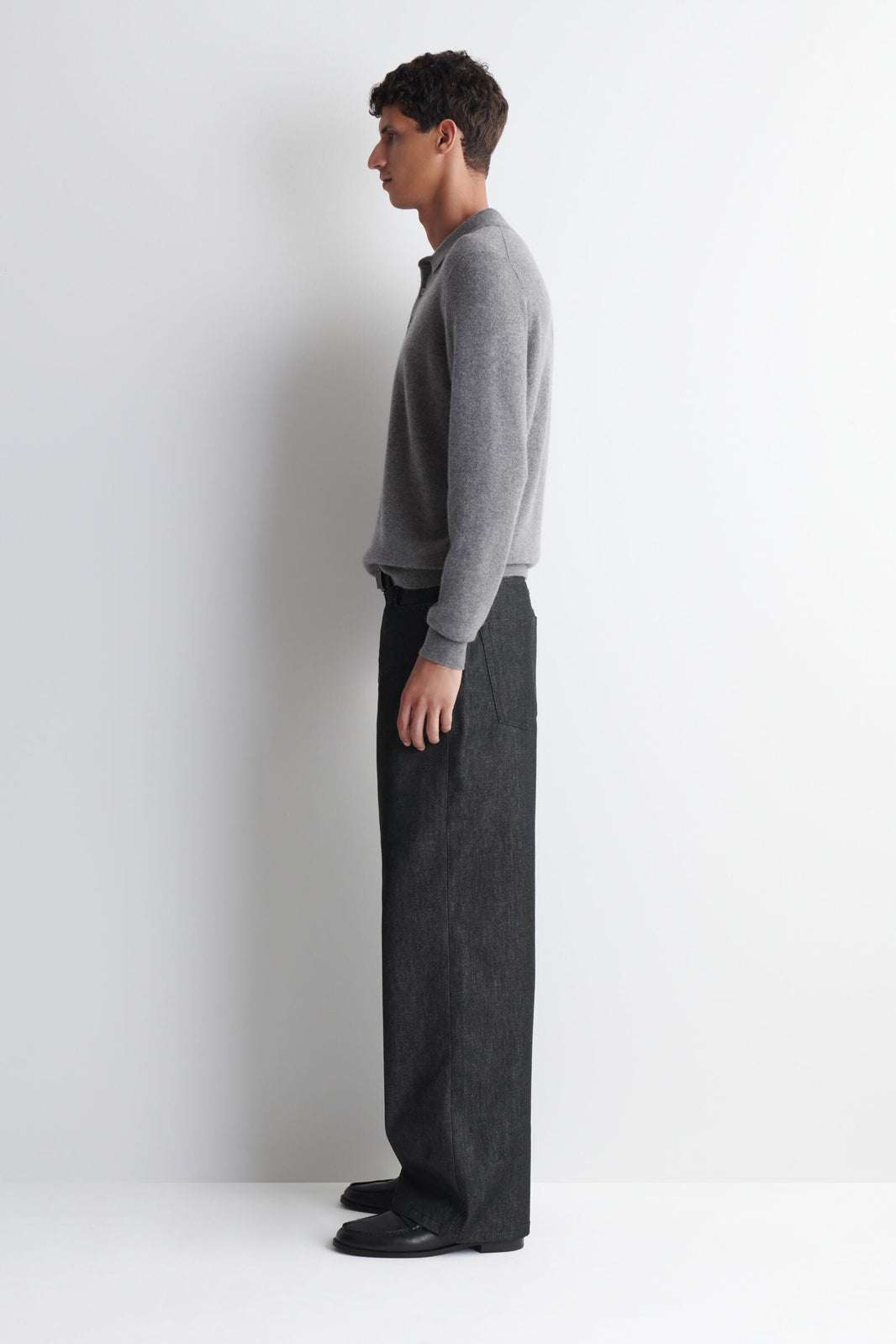 DÓBLAJE JEANS WIDE-LEG - NEGRO DESVANECIDO