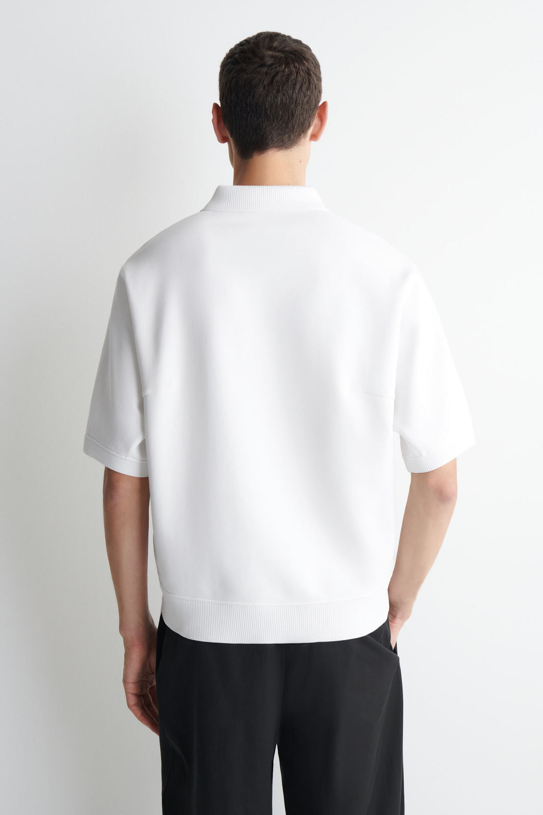 POLO DE SCUBA-JERSEY - BLANCO