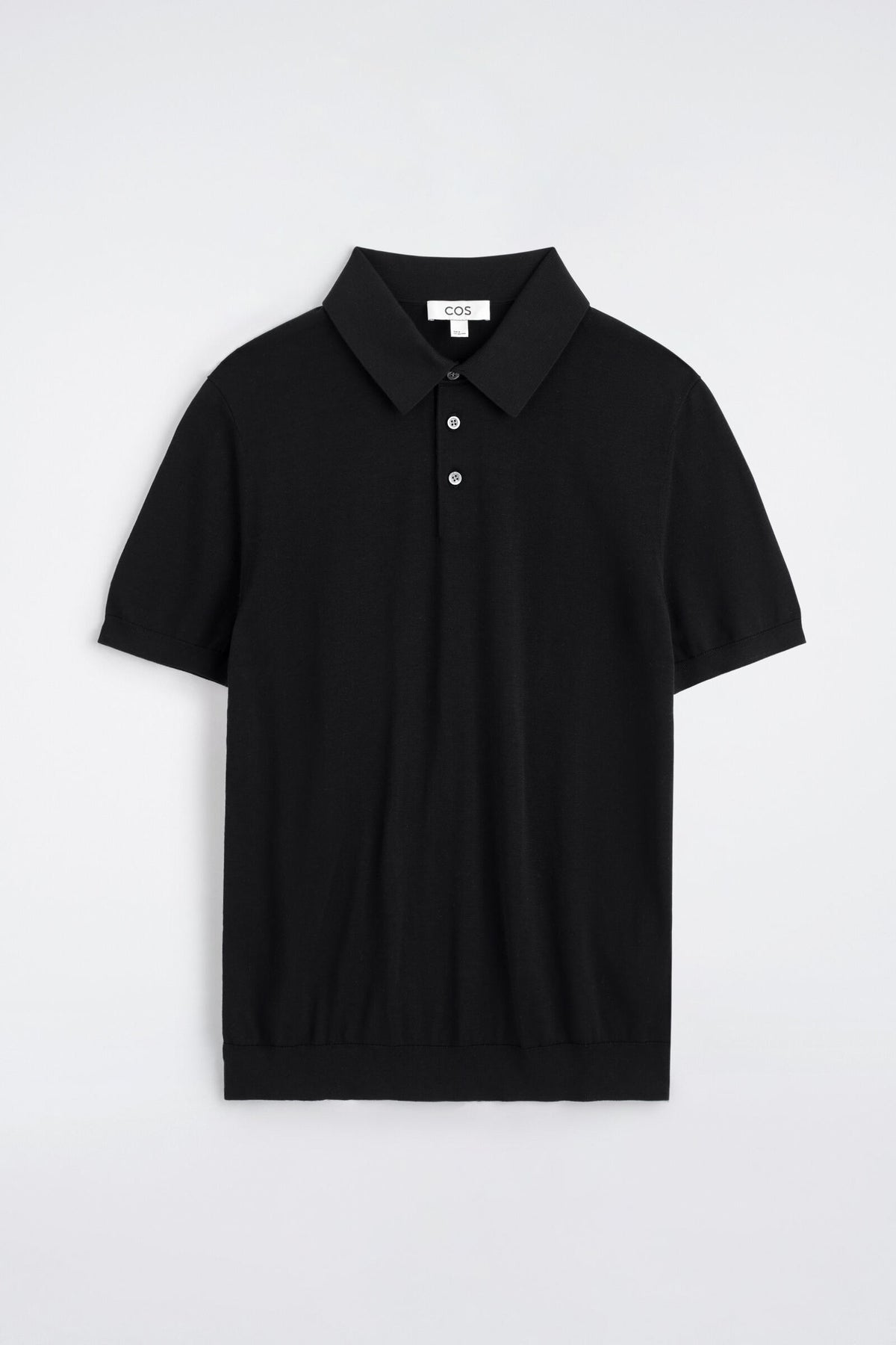 POLO DE SEDA TEJIDO SLIM - NEGRO | DescriptiveStillLife