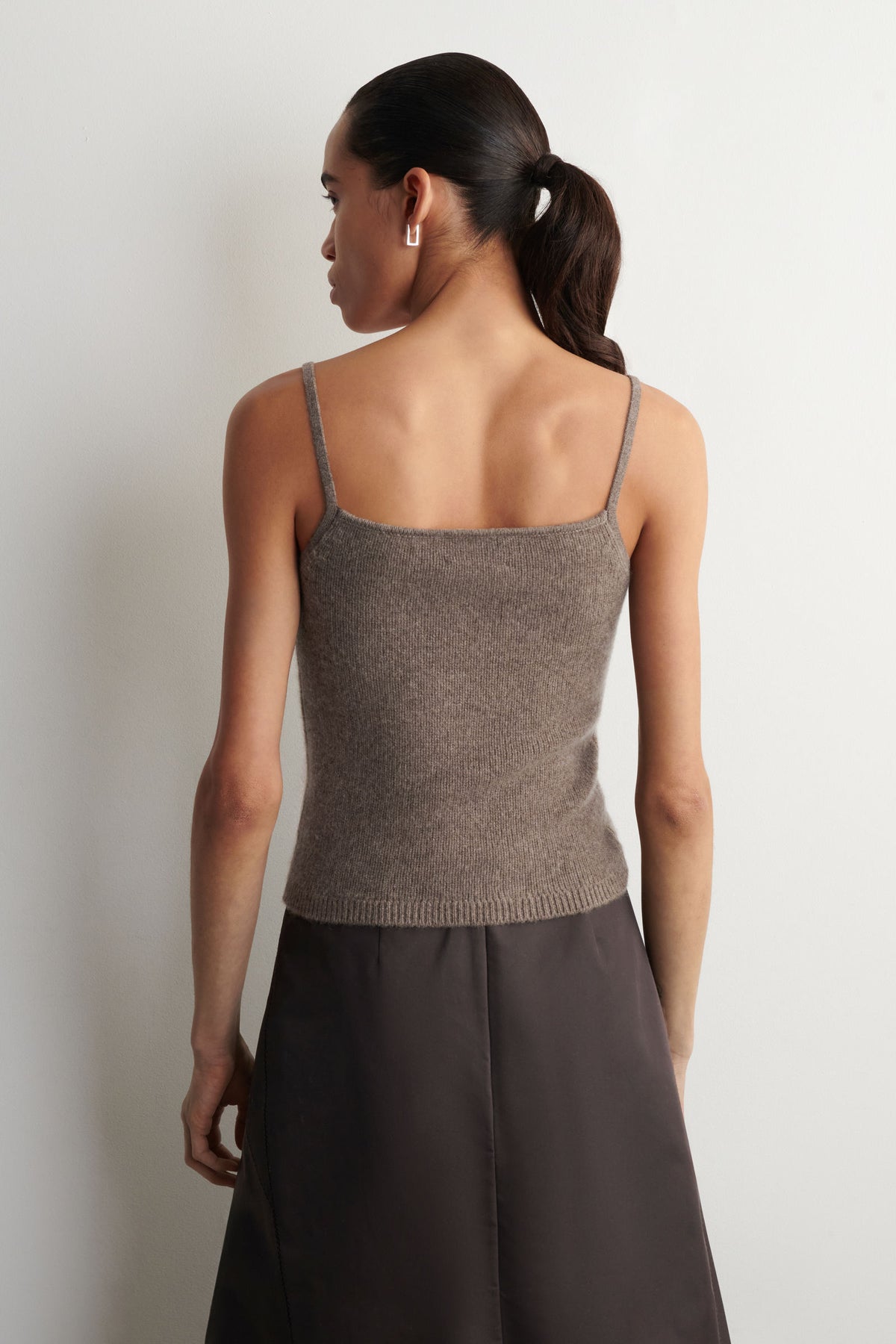 TOP TIRANTES 100% CASHMERE - MARRÓN JASPEADO - StillMedia/Lookbook