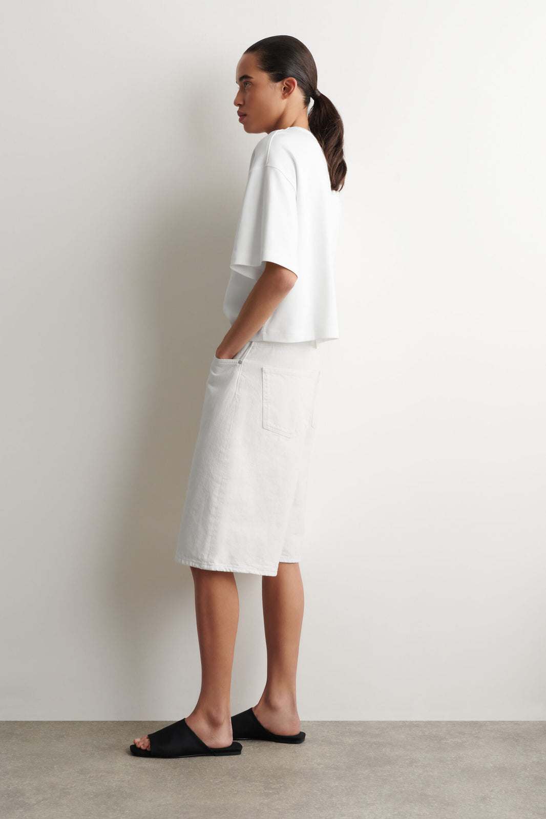 CAMISETA OVERSIZE ALGODÓN - BLANCO