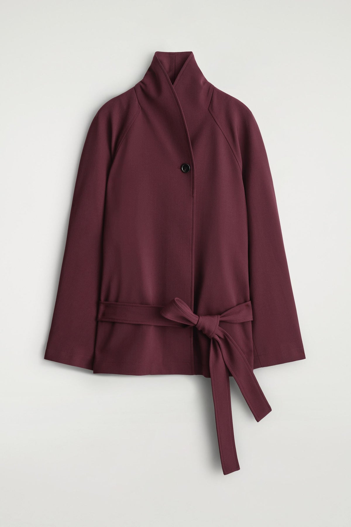 CHAQUETA CON CUELLO DE CHAL DE MEZCLA DE LANA - VINO - StillMedia/DescriptiveStillLife