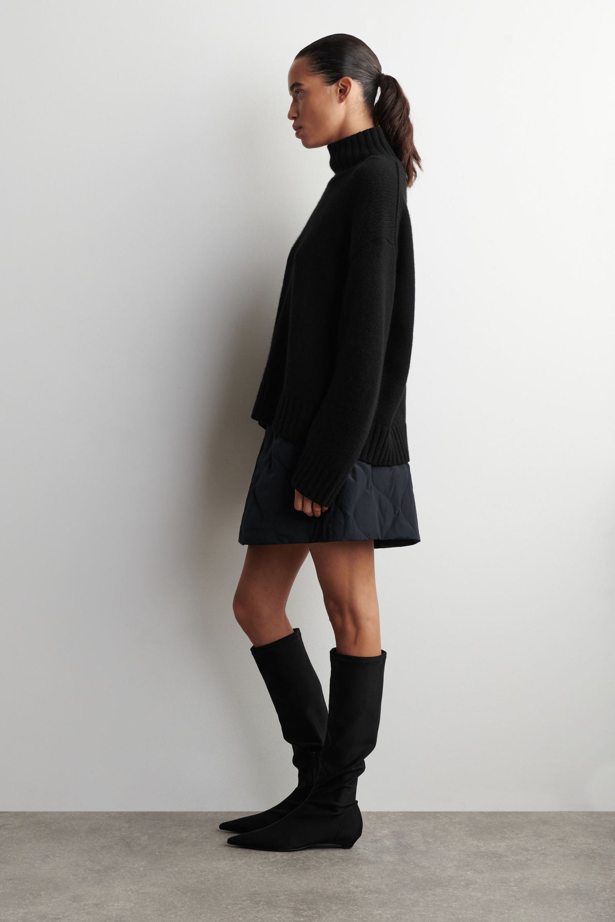 MINI FALDA ACOLCHADA - AZUL MARINO - StillMedia/Lookbook