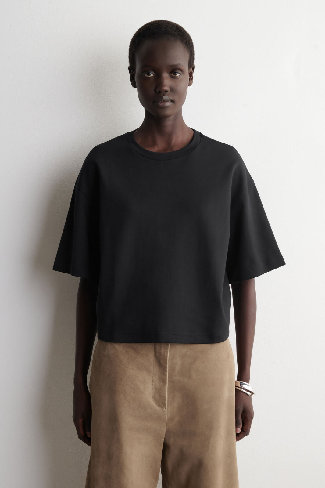 CAMISETA OVERSIZE ALGODÓN - NEGRO
