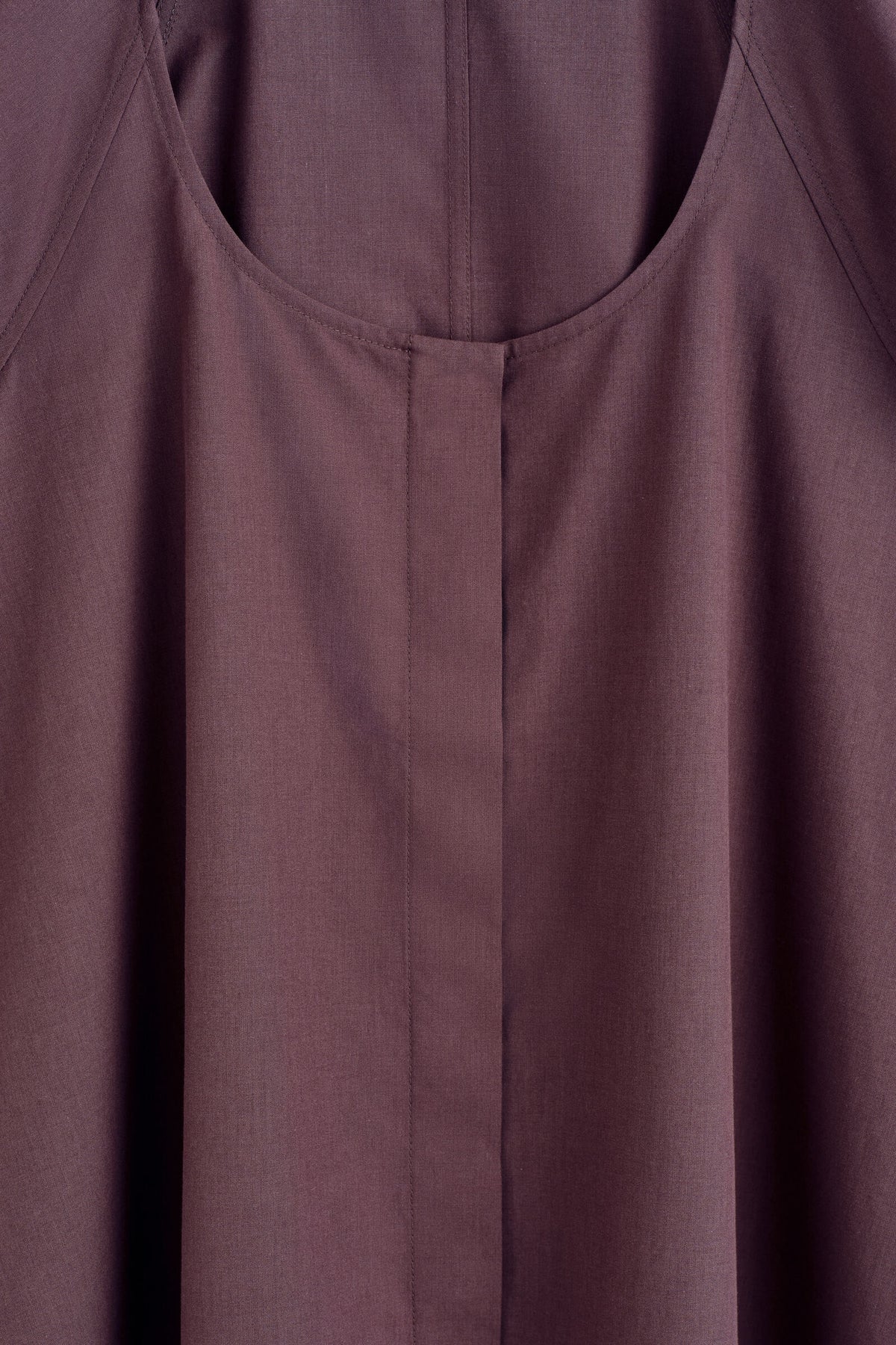 BLUSA DE ALGODÓN CON MANGAS ACAMPANADAS - ROJO OSCURO | DescriptiveDetail