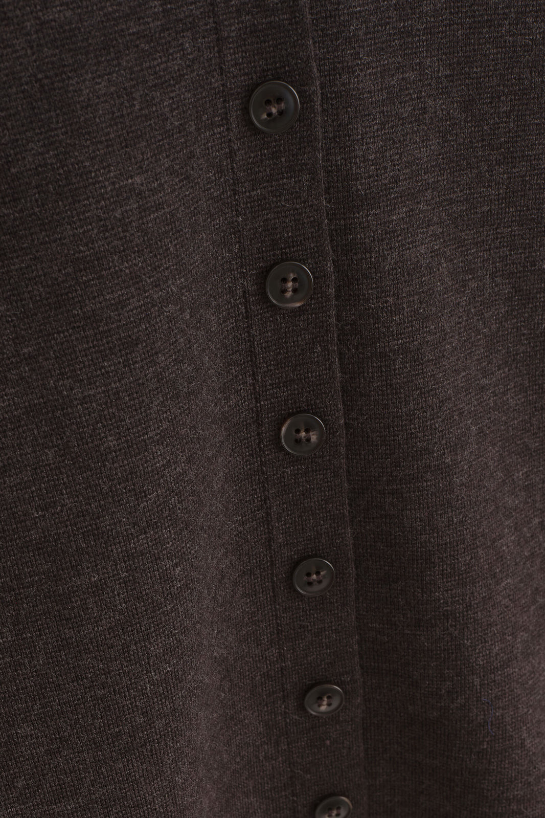 CARDIGAN DE MEZCLA DE LANA MERINO - MARRÓN MÉLANGE | DescriptiveDetail