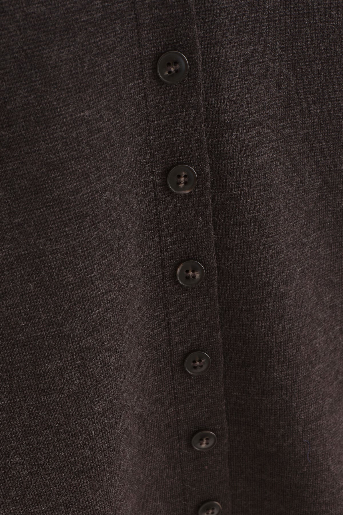 CARDIGAN DE MEZCLA DE LANA MERINO - MARRÓN MÉLANGE | DescriptiveDetail