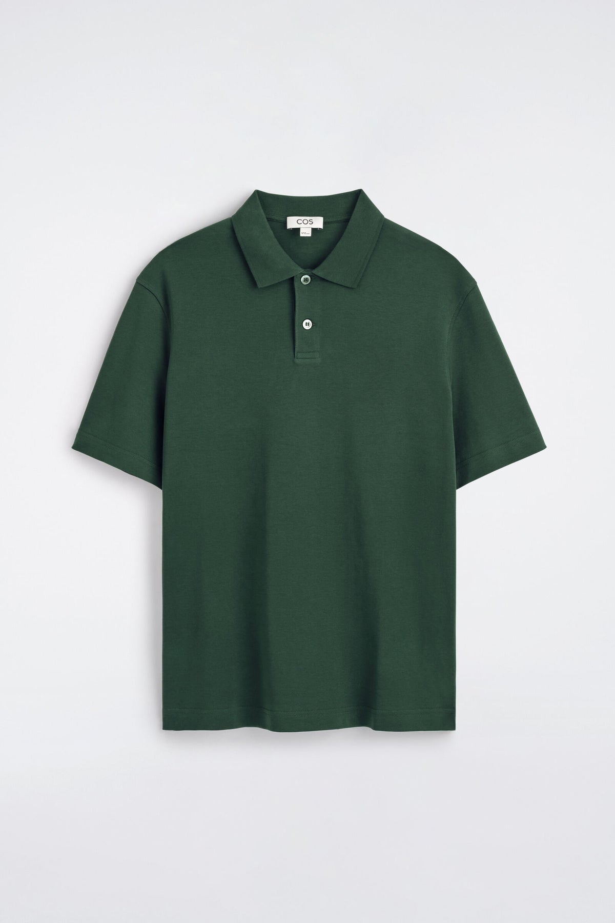POLO DE ALGODÓN ENTRELAZADO - VERDE OSCURO | DescriptiveStillLife