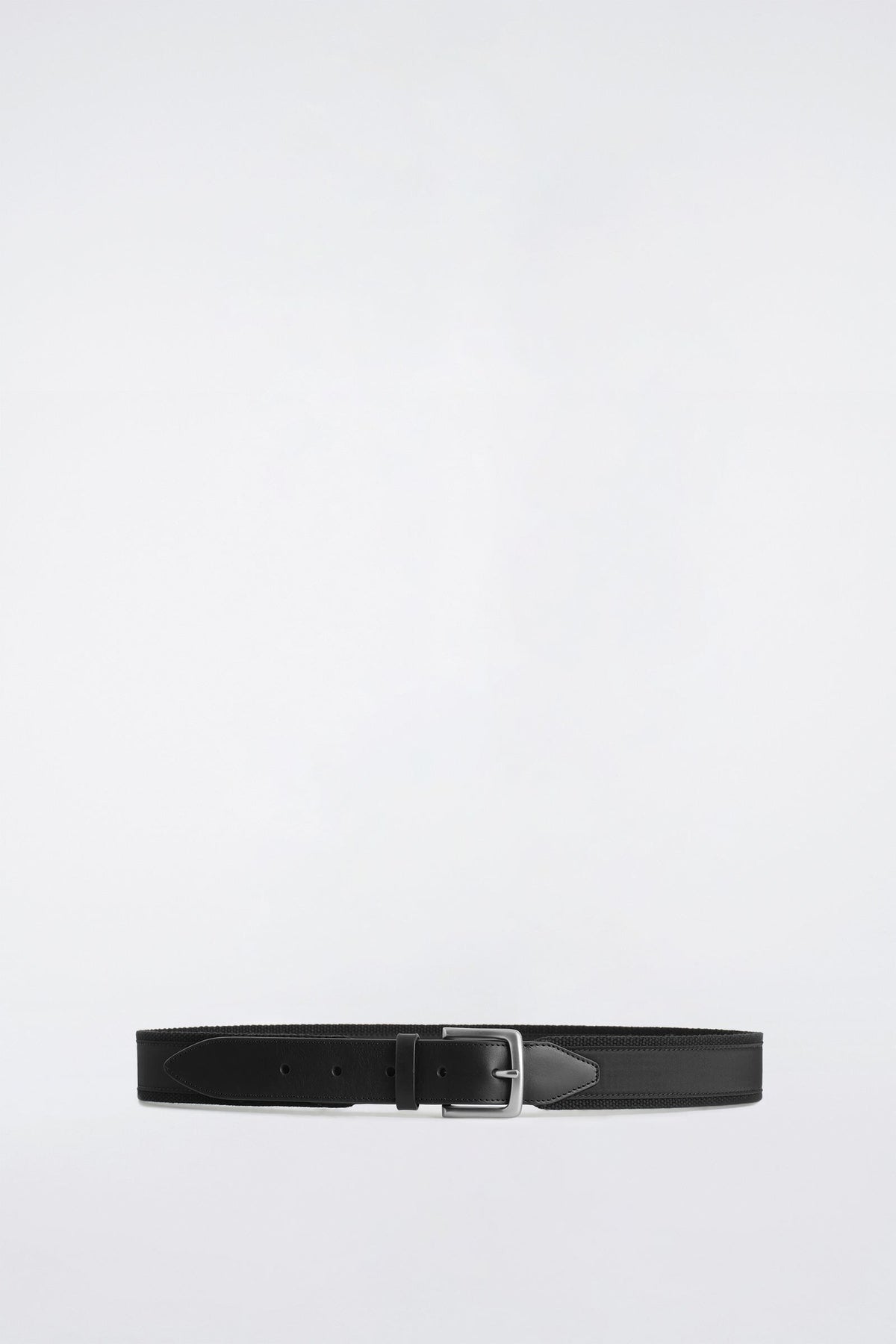 CINTURÓN DE CINTA CON ACABADOS DE PIEL - NEGRO - StillMedia/DescriptiveStillLife